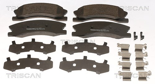Triscan Bremsbelagsatz, Scheibenbremse [Hersteller-Nr. 811080554] für Jeep