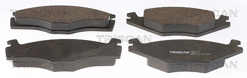 Triscan Bremsbelagsatz, Scheibenbremse [Hersteller-Nr. 811010022] für VW, Seat