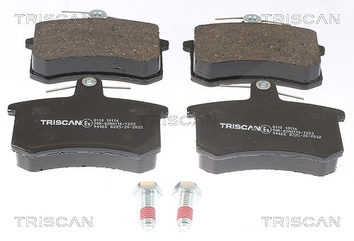 Triscan Bremsbelagsatz, Scheibenbremse [Hersteller-Nr. 811010105] für VW, Seat