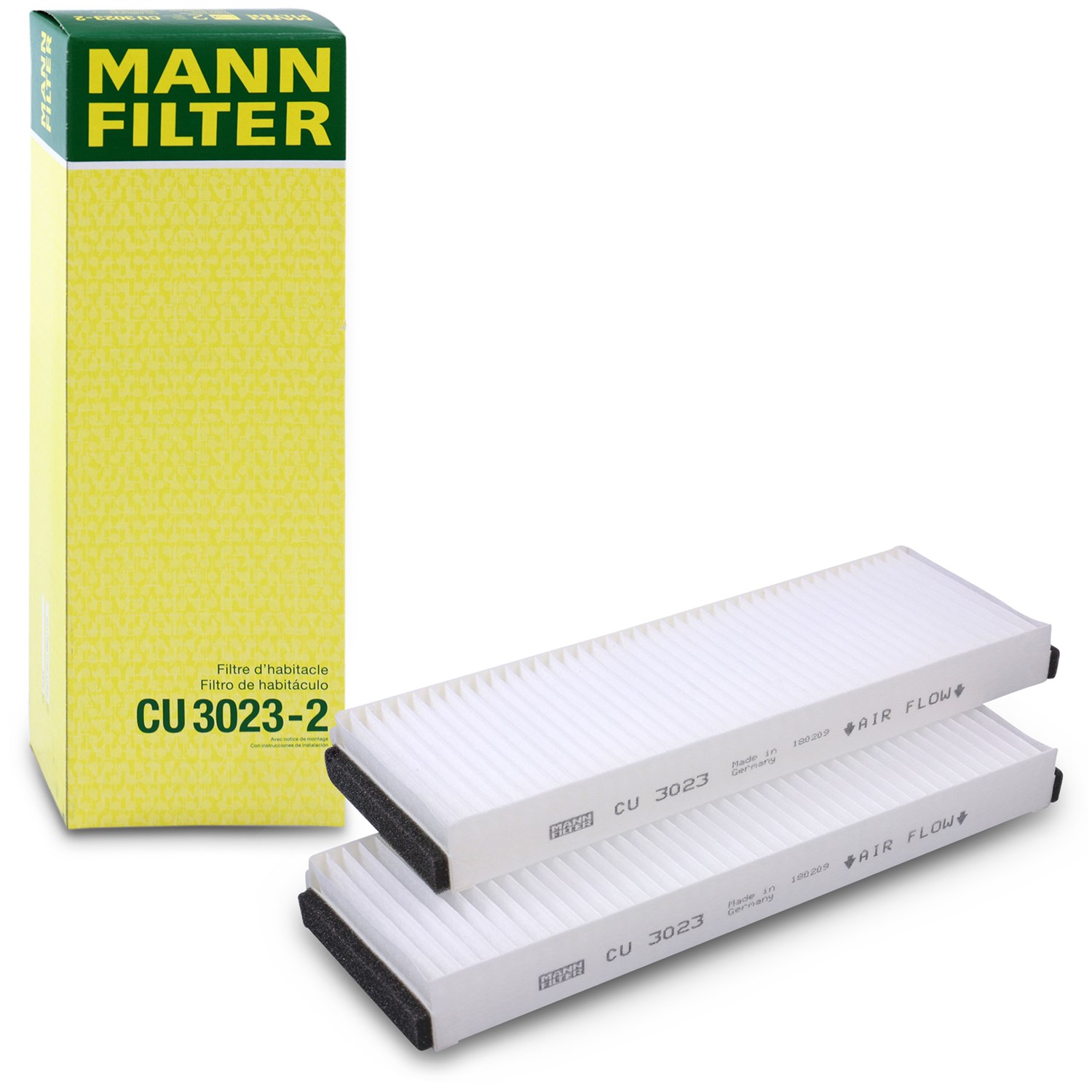 Mann-filter Filter, Innenraumluft [Hersteller-Nr. CU3023-2] für Audi, VW