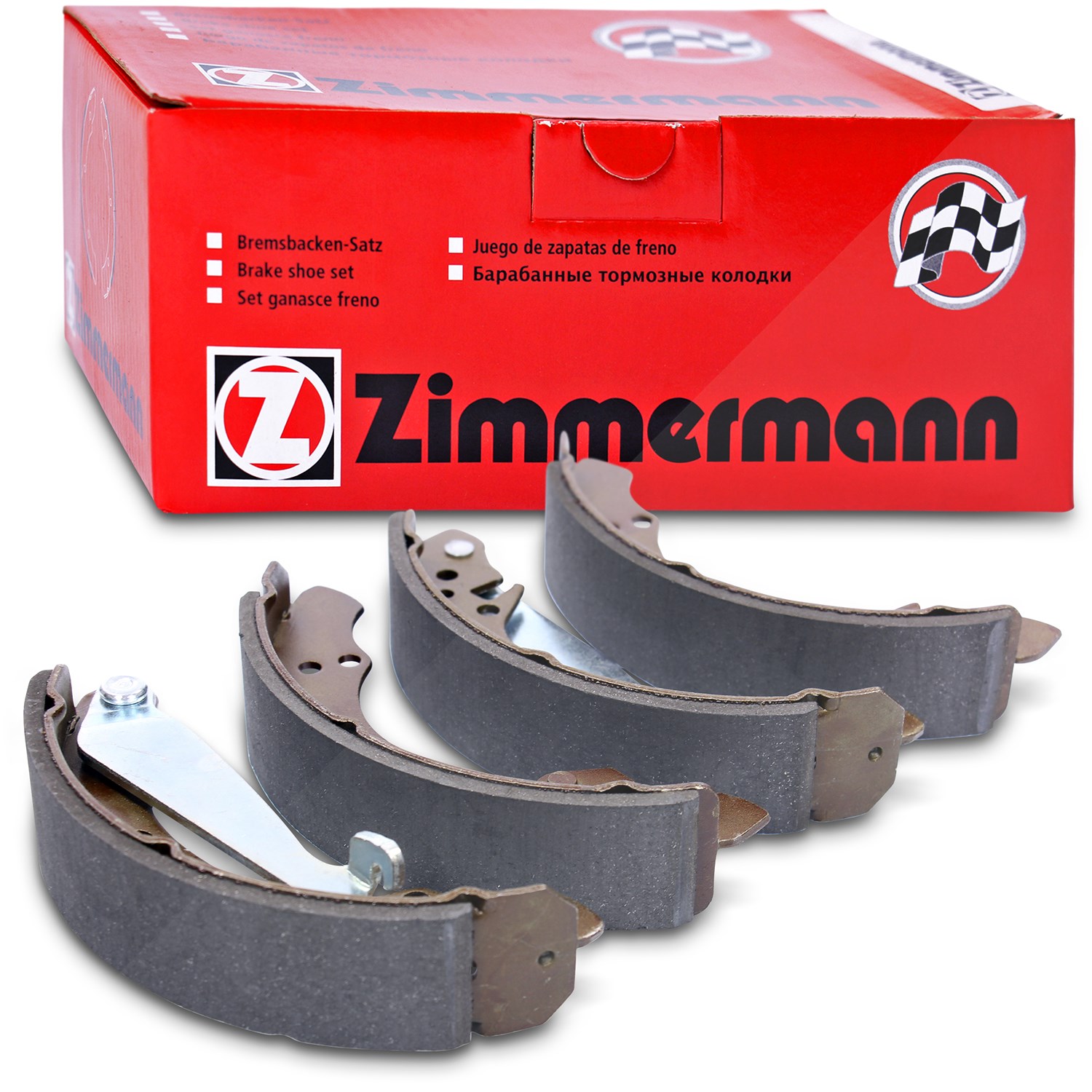 Zimmermann Bremsbackensatz Trommelbremse Hinten [Hersteller-Nr. 10990.100.3] für Seat, VW, Audi, Skoda