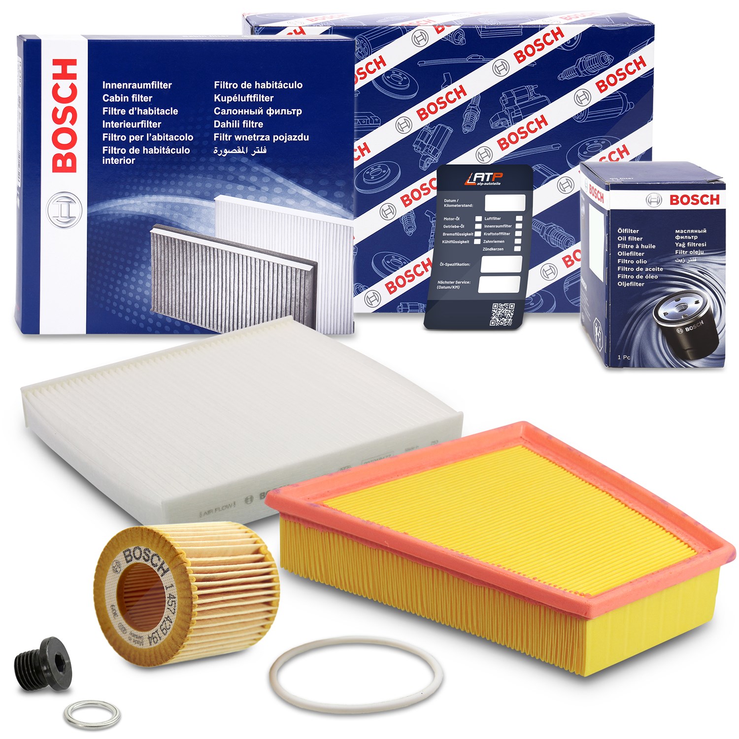 Bosch Inspektionspaket Filtersatz SET A [Hersteller-Nr. 10493161] für Seat, VW, Skoda