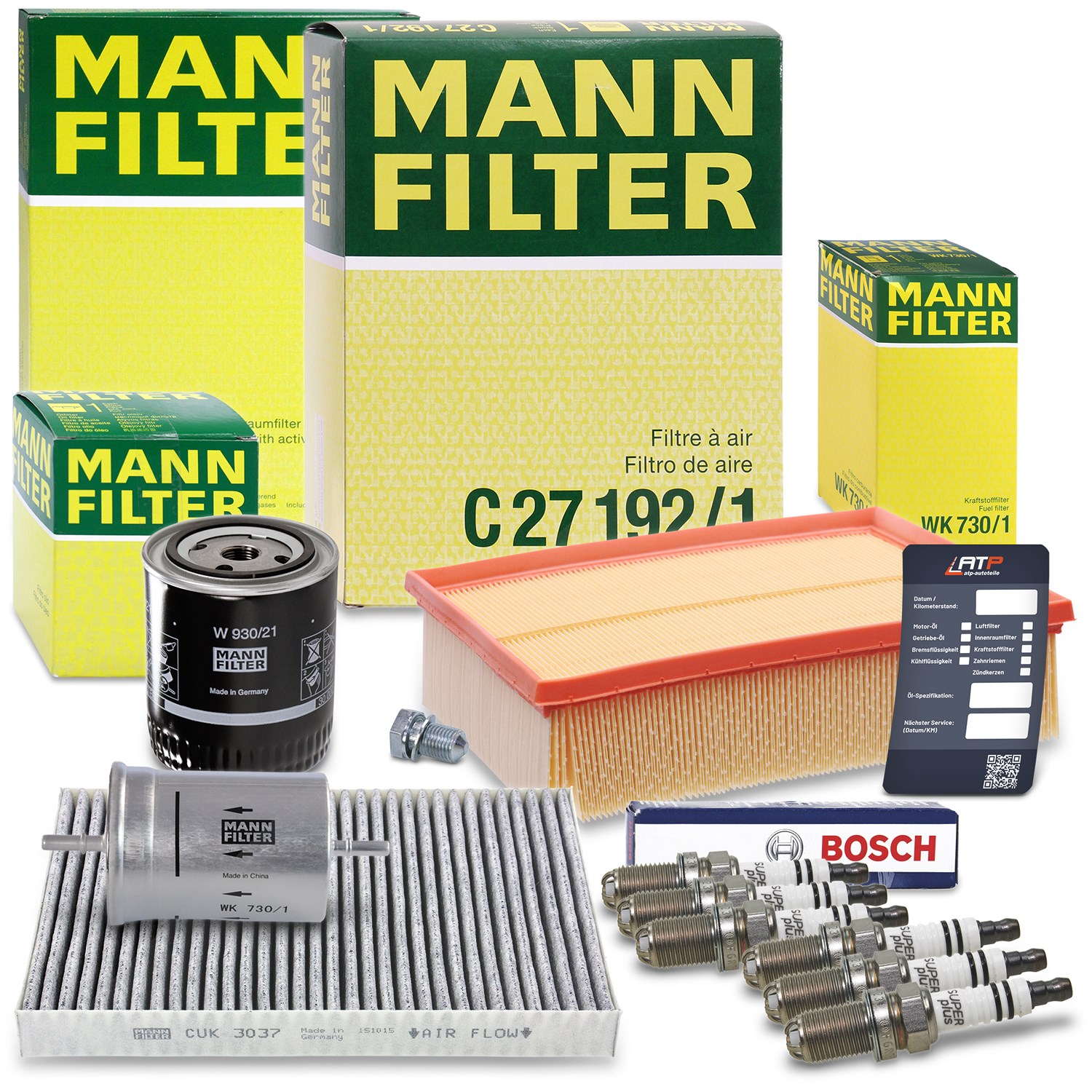 Mann-filter Inspektionspaket Set C [Hersteller-Nr. 40280245] für Audi