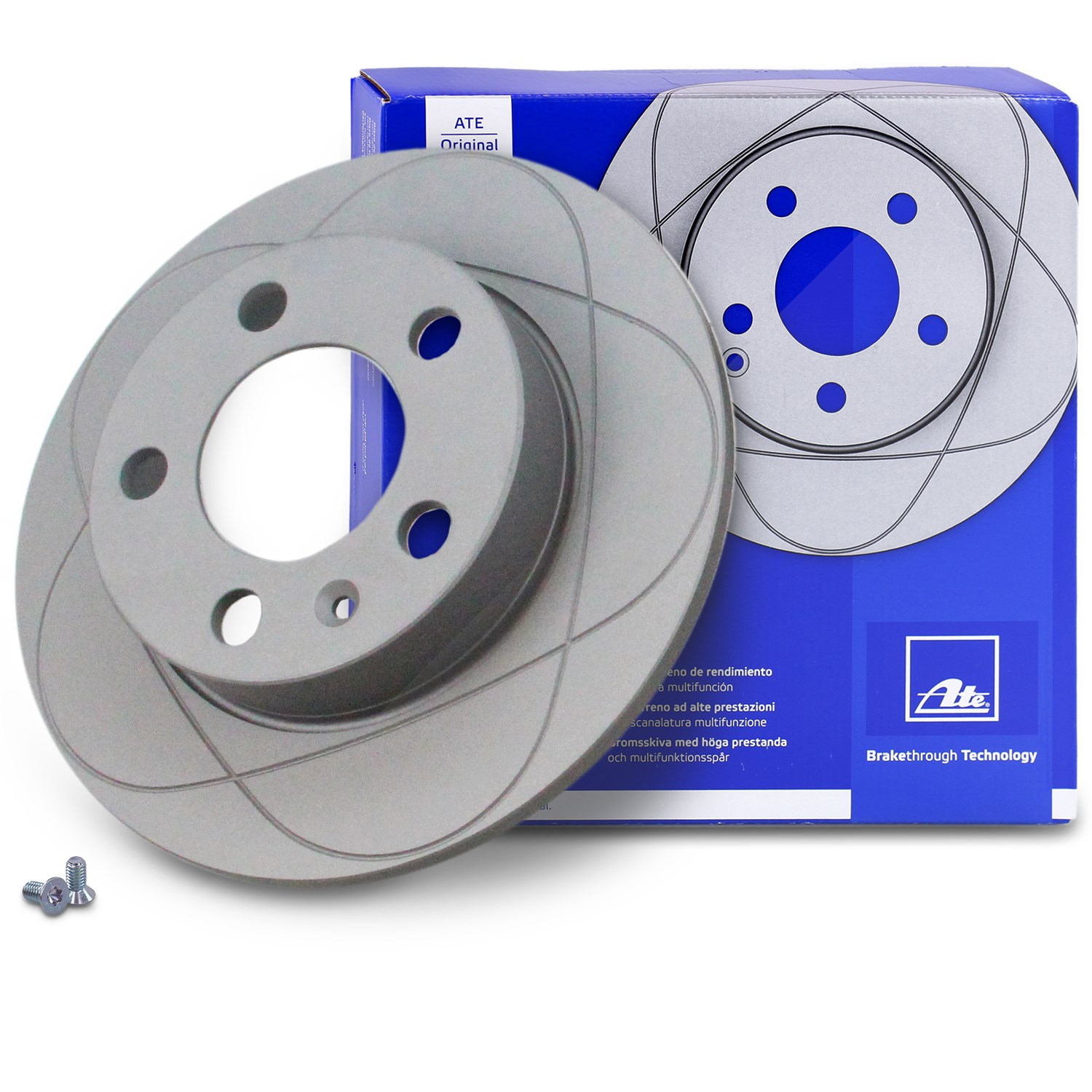 Ate POWERDISC Bremsscheibe voll hinten [Hersteller-Nr. 24.0309-0123.1] für Seat, Audi, Skoda, VW