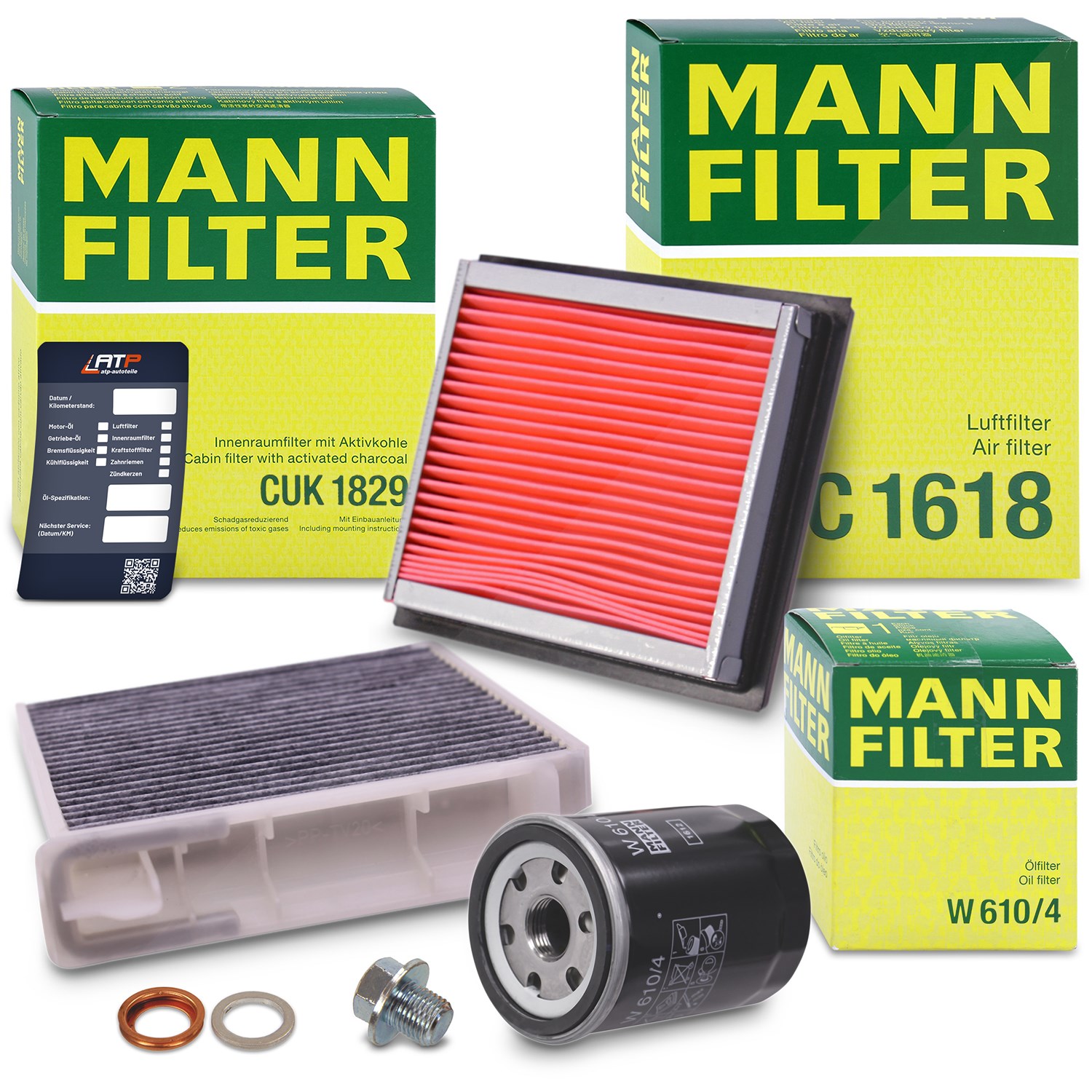 Mann-filter Inspektionspaket Filtersatz SET A [Hersteller-Nr. 10492481] für Nissan