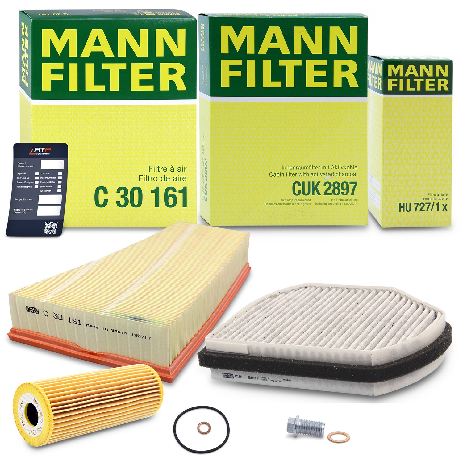 Mann-filter Inspektionspaket Filtersatz SET A [Hersteller-Nr. 10492690] für Mercedes-Benz