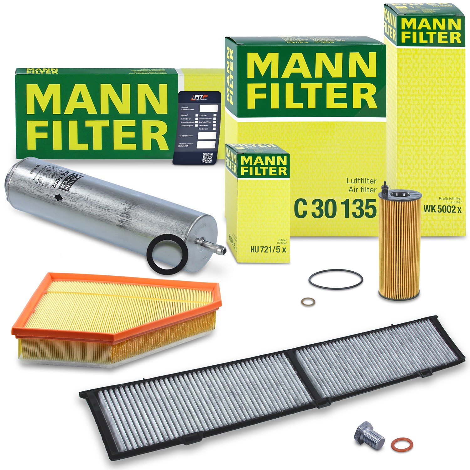 Mann-filter Inspektionspaket Filtersatz SET B [Hersteller-Nr. 10492624] für BMW