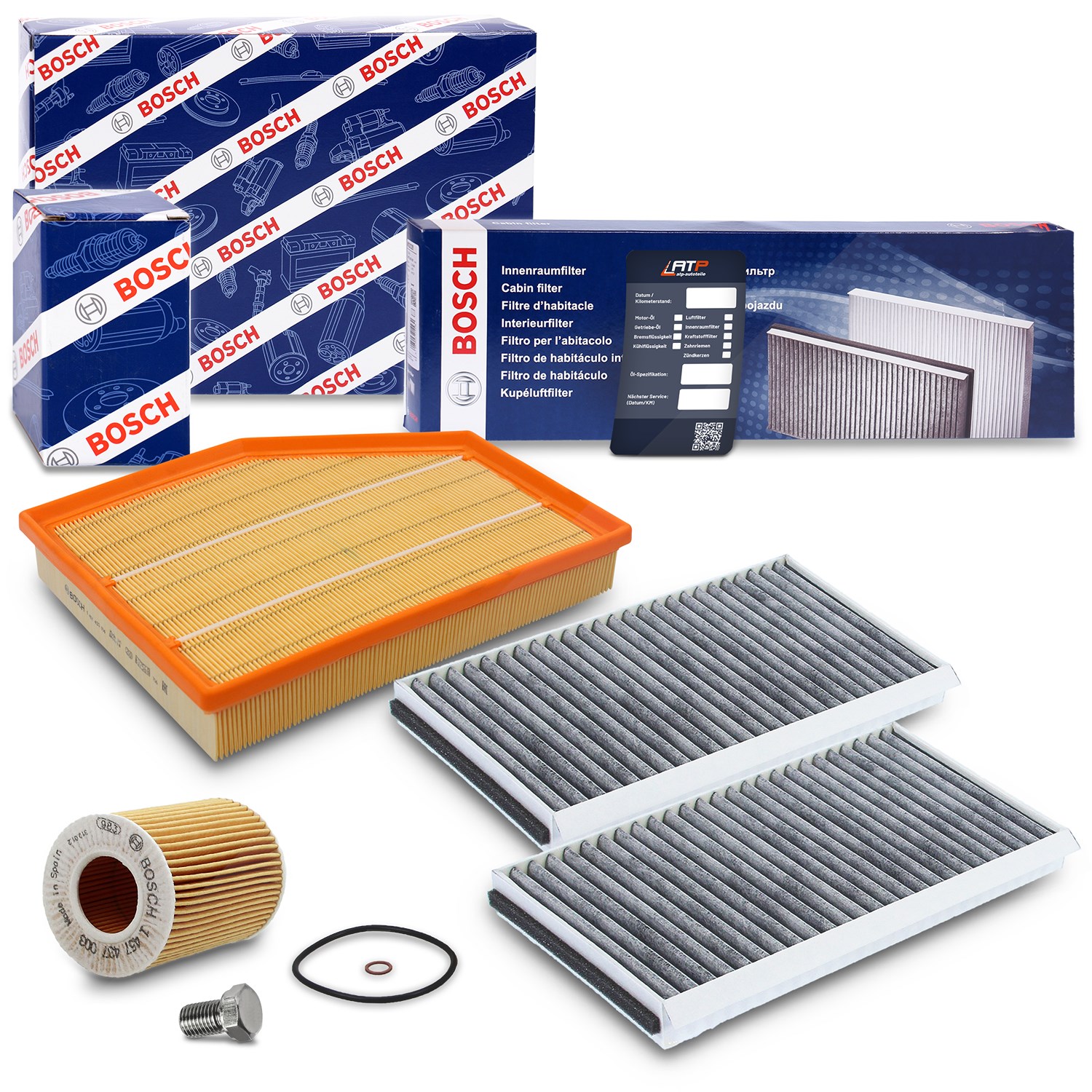 Bosch Inspektionspaket Filtersatz SET A [Hersteller-Nr. 10493525] für BMW