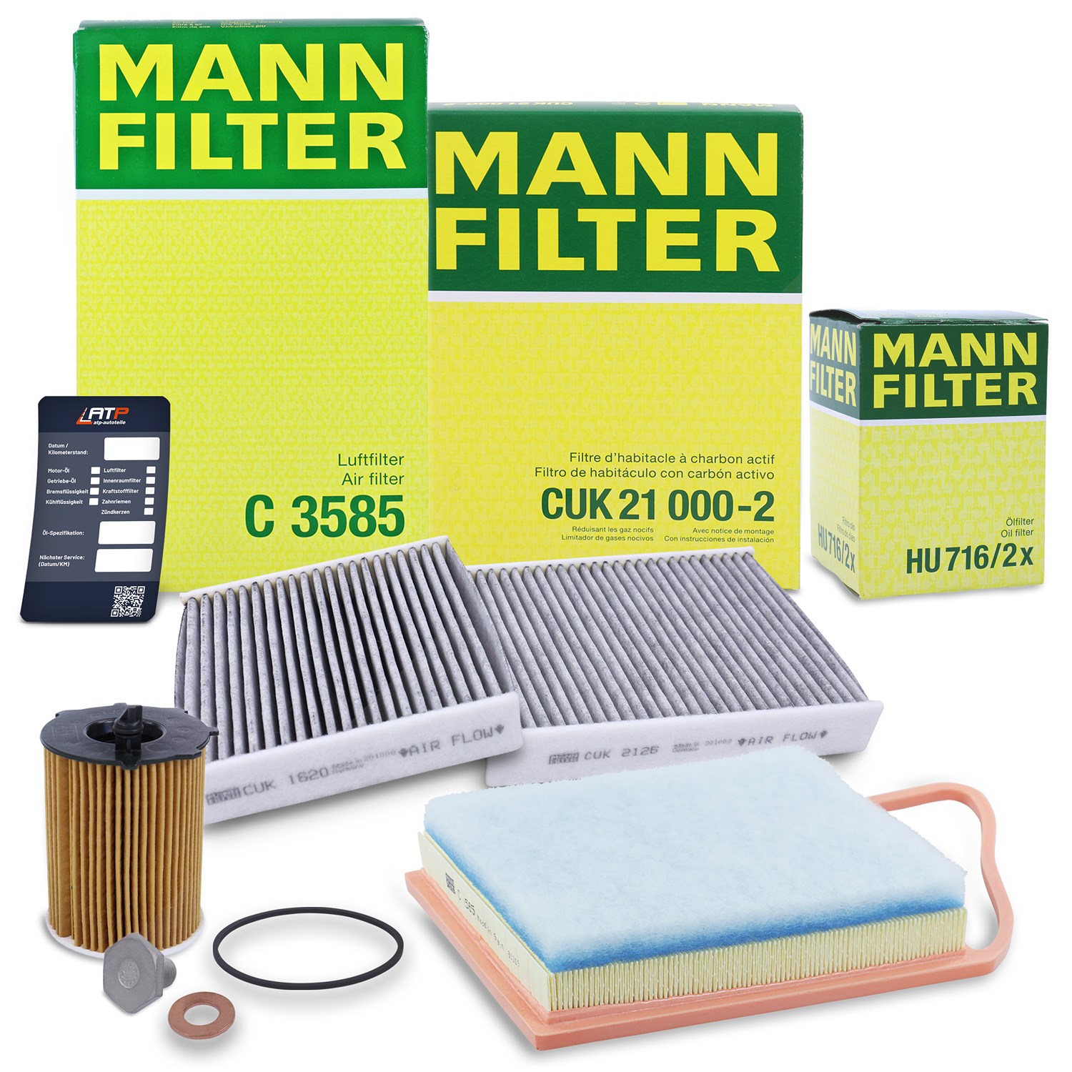 Mann-filter Inspektionspaket Filtersatz SET A [Hersteller-Nr. 40371433] für Citroën, Peugeot