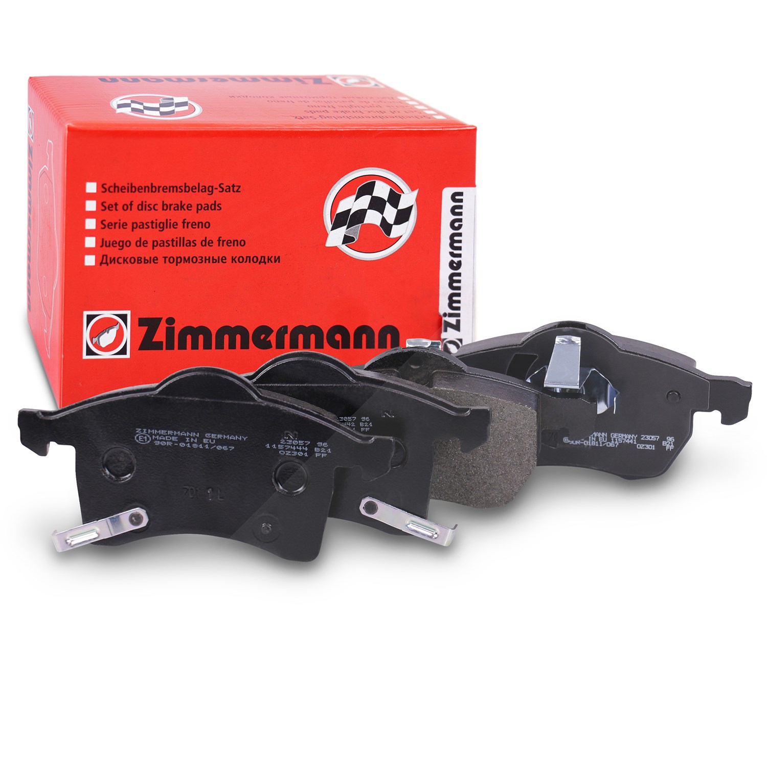 Zimmermann Bremsbelagsatz Vorderachse [Hersteller-Nr. 23057.195.1] für Vauxhall, Opel