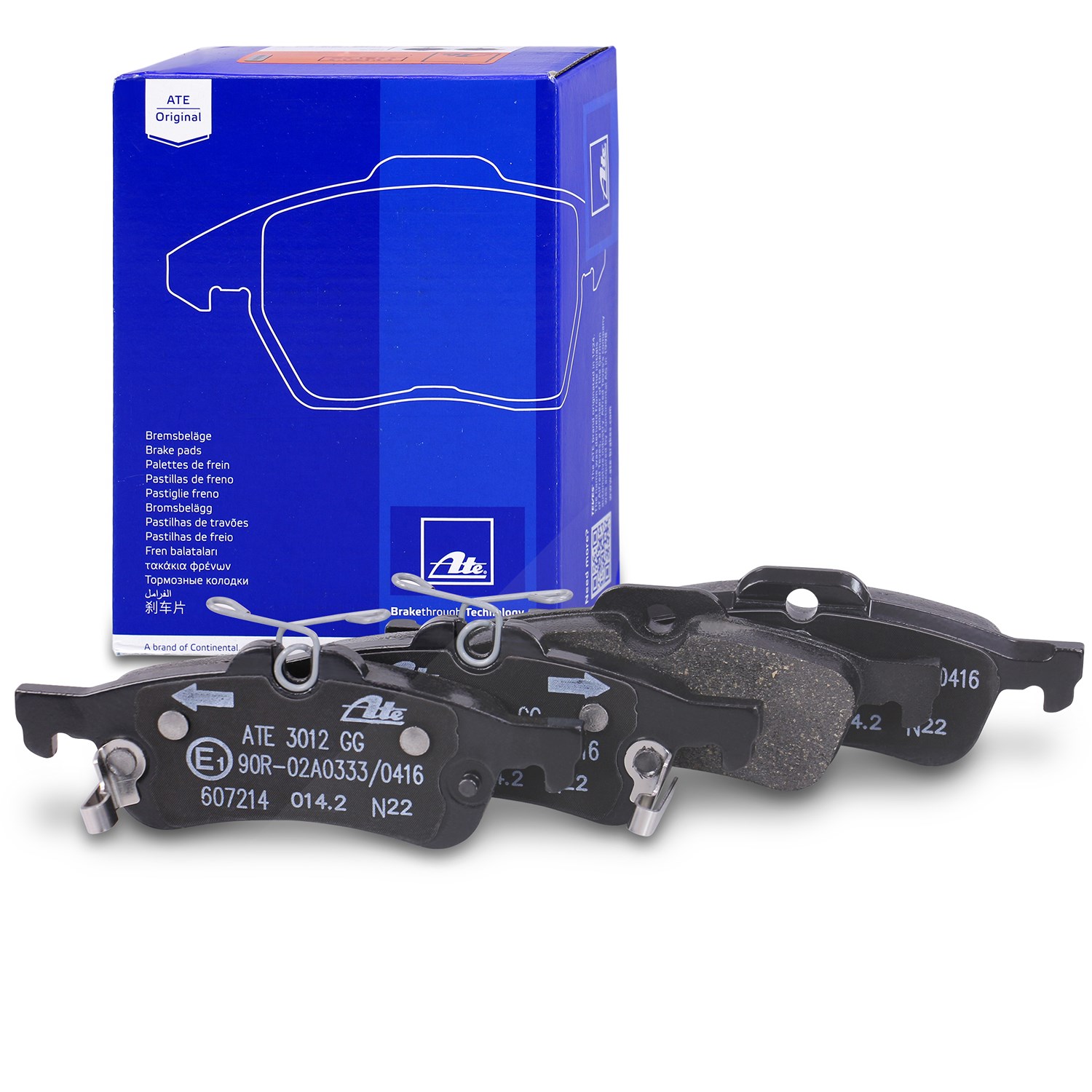 Ate Bremsbelagsatz Hinterachse [Hersteller-Nr. 13.0460-7214.2] für Daihatsu, Toyota