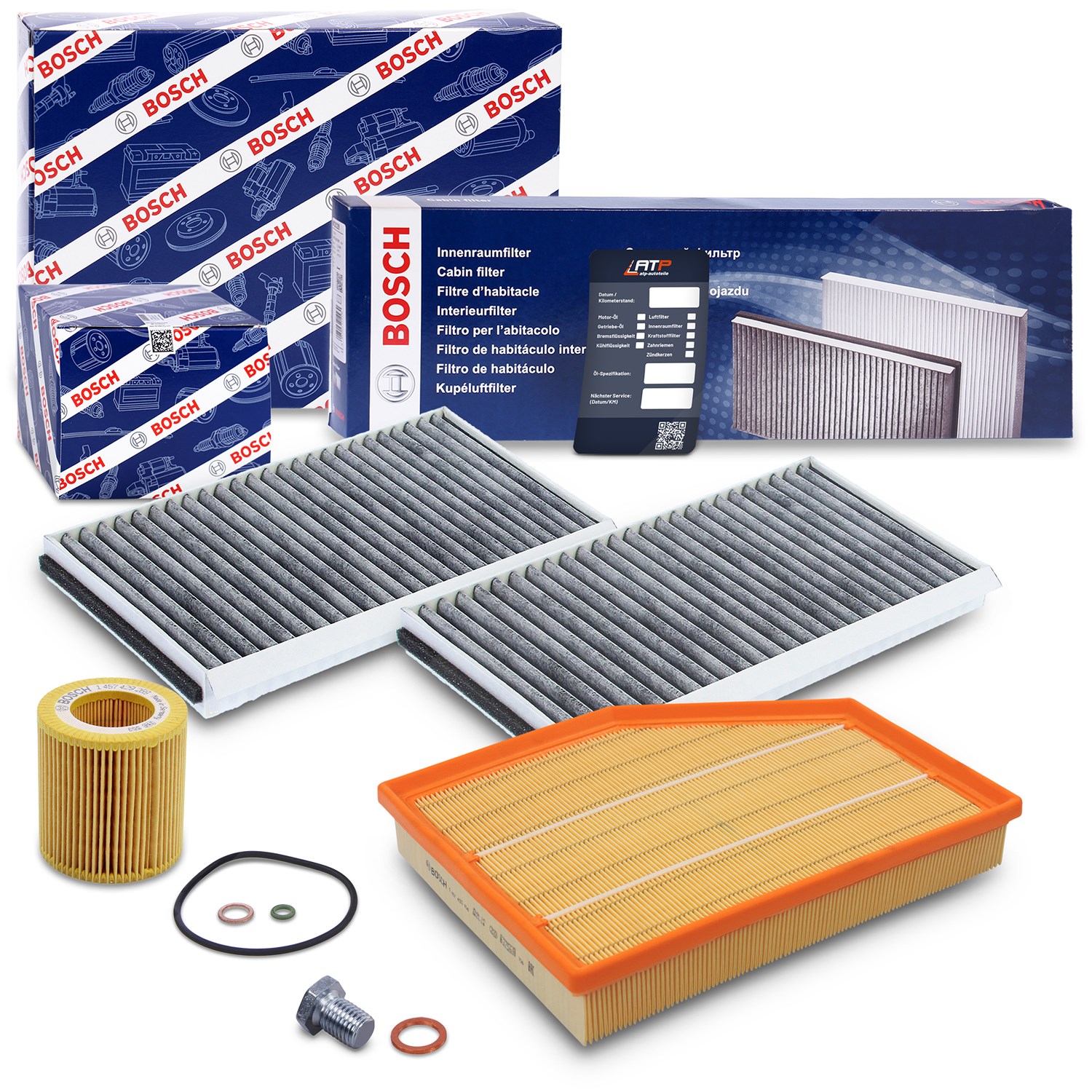 Bosch Inspektionspaket Filtersatz SET A [Hersteller-Nr. 10493526] für BMW