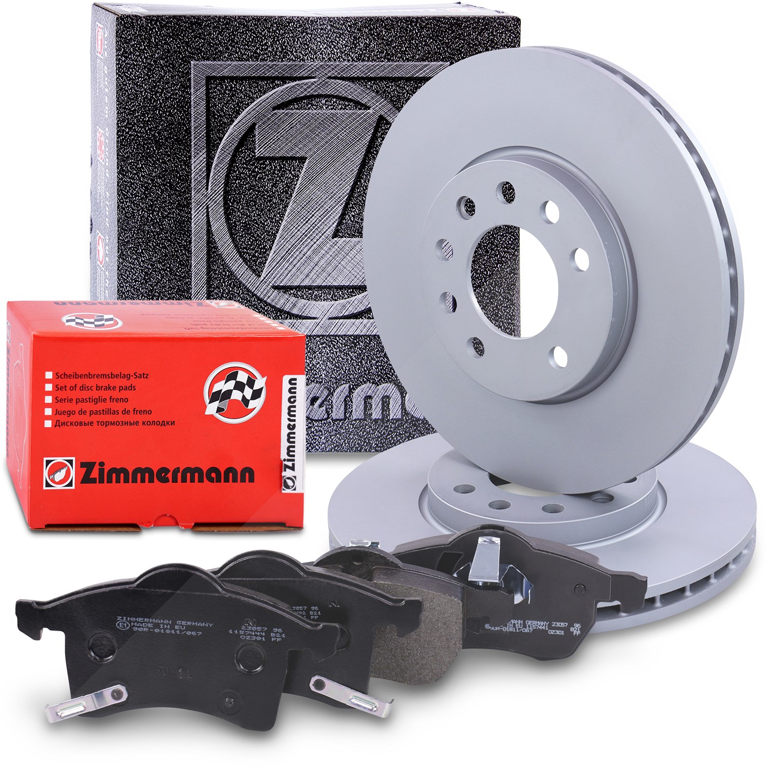 Zimmermann Bremsscheiben + Bremsbeläge Vorderachse [Hersteller-Nr. 10697269] für Opel