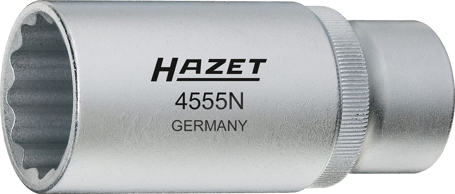 Hazet Einspritzdüsen-Werkzeug - 12,5 mm (1/2) - Doppel-Sechskant 27 mm [Hersteller-Nr. 4555N]