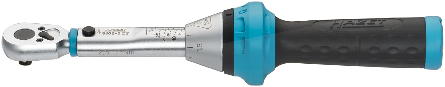 Hazet Drehmomentschlüssel 2,5 - 25 Nm [Hersteller-Nr. 5108-3CT]