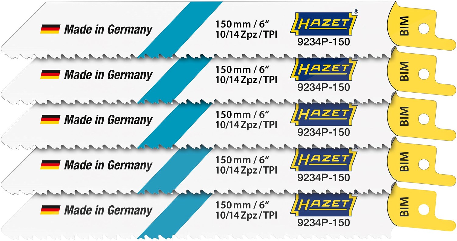 Hazet Sägeblätter Satz - 5-tlg. [Hersteller-Nr. 9234P-150/5]