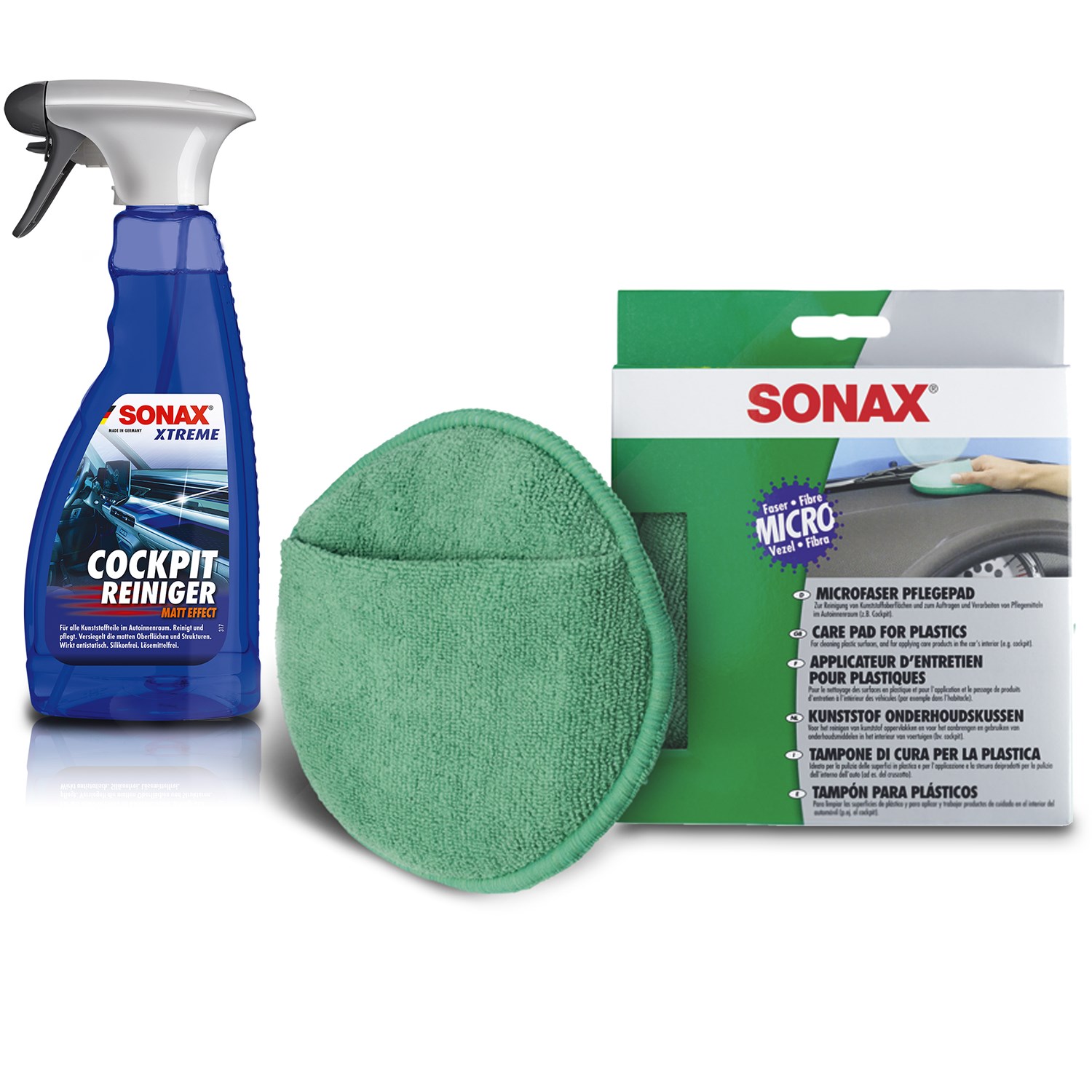 Sonax 1x 500ml XTREME CockpitReiniger Matt+MicrofaserPad [Hersteller-Nr. 31055359]