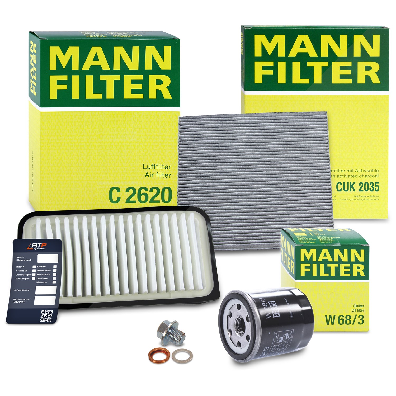 Mann-filter Inspektionspaket Filtersatz SET A [Hersteller-Nr. 10491234] für Toyota