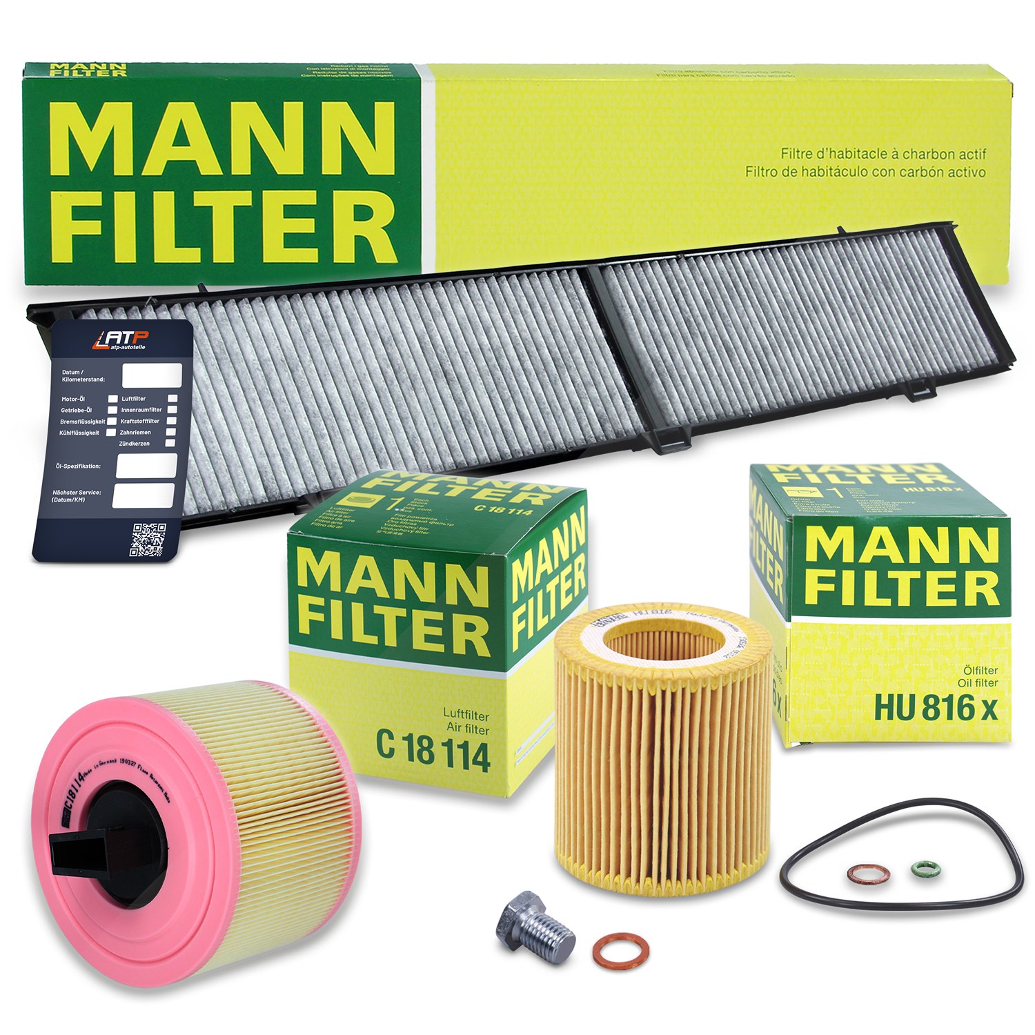 Mann-filter Inspektionspaket Filtersatz SET A [Hersteller-Nr. 10492734] für BMW