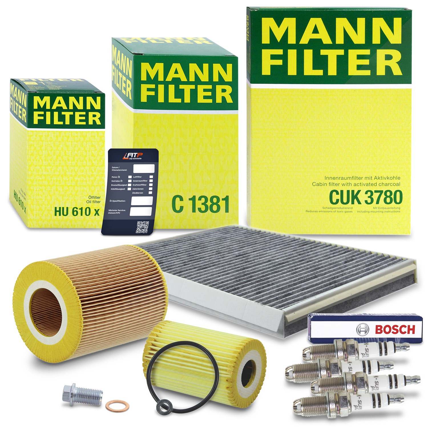 Mann-filter Inspektionspaket Filtersatz SET C [Hersteller-Nr. 10491232] für Mercedes-Benz