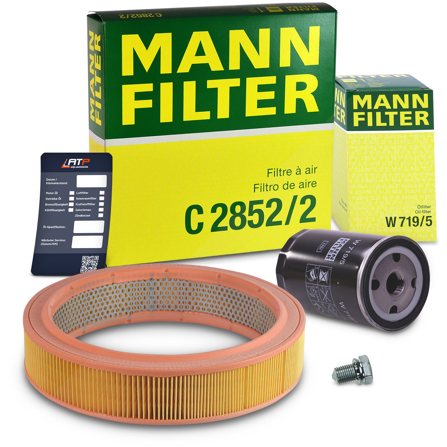 Mann-filter Inspektionspaket Filtersatz SET A [Hersteller-Nr. 10492695] für VW, Audi