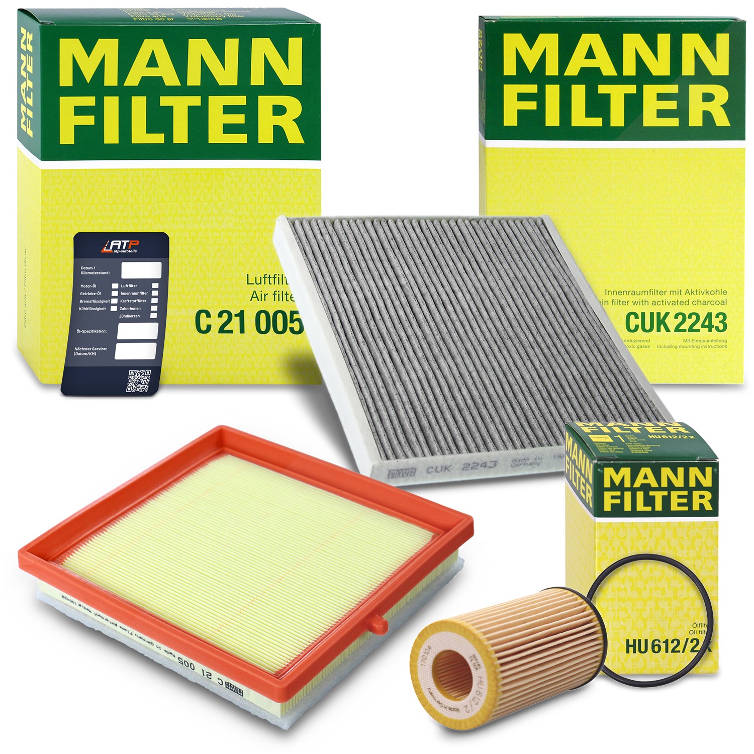Mann-filter Inspektionspaket Filtersatz SET A [Hersteller-Nr. 10492792] für Vauxhall, Opel