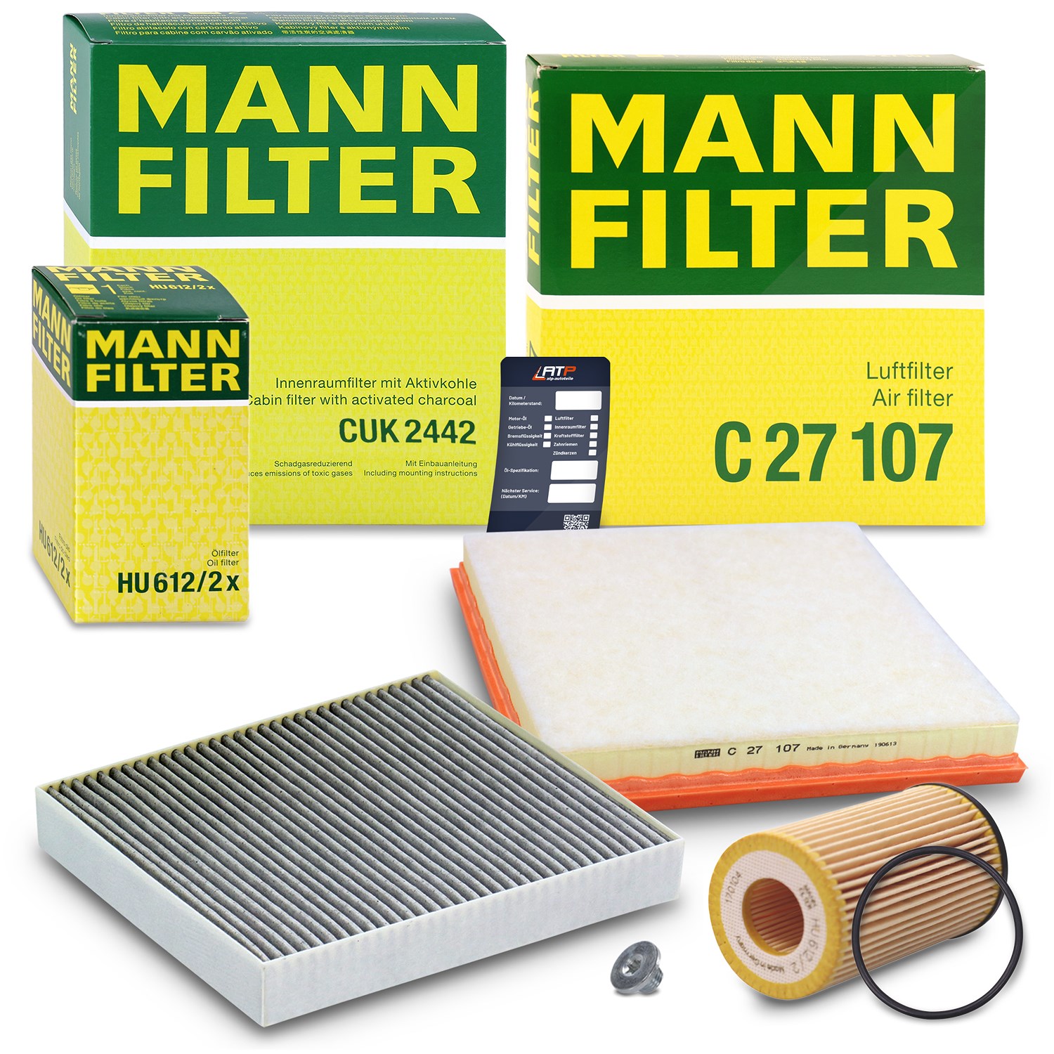 Mann-filter Inspektionspaket Filtersatz SET A [Hersteller-Nr. 10492718] für Opel
