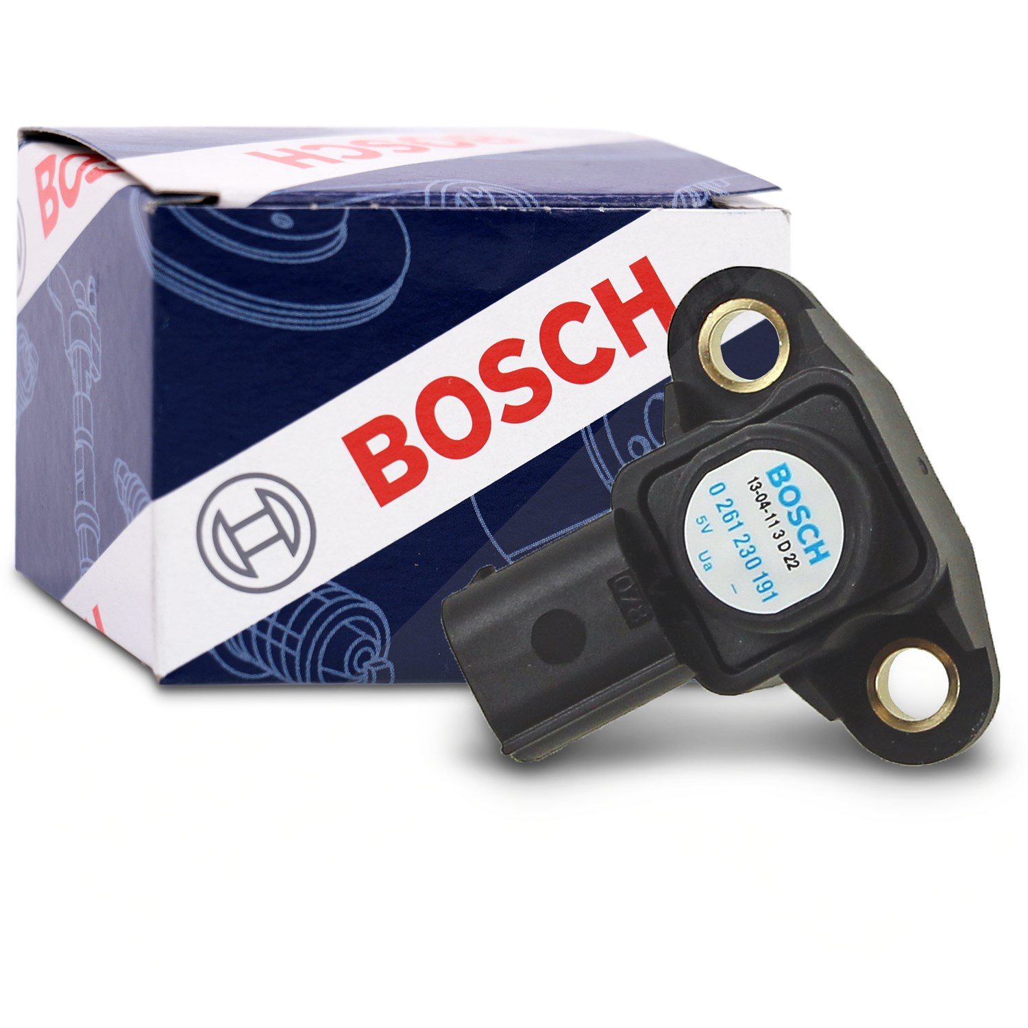 Bosch Sensor für Ladedruck [Hersteller-Nr. 0261230191] für Smart, Jeep, Dodge, VW, Maybach, Mercedes-Benz