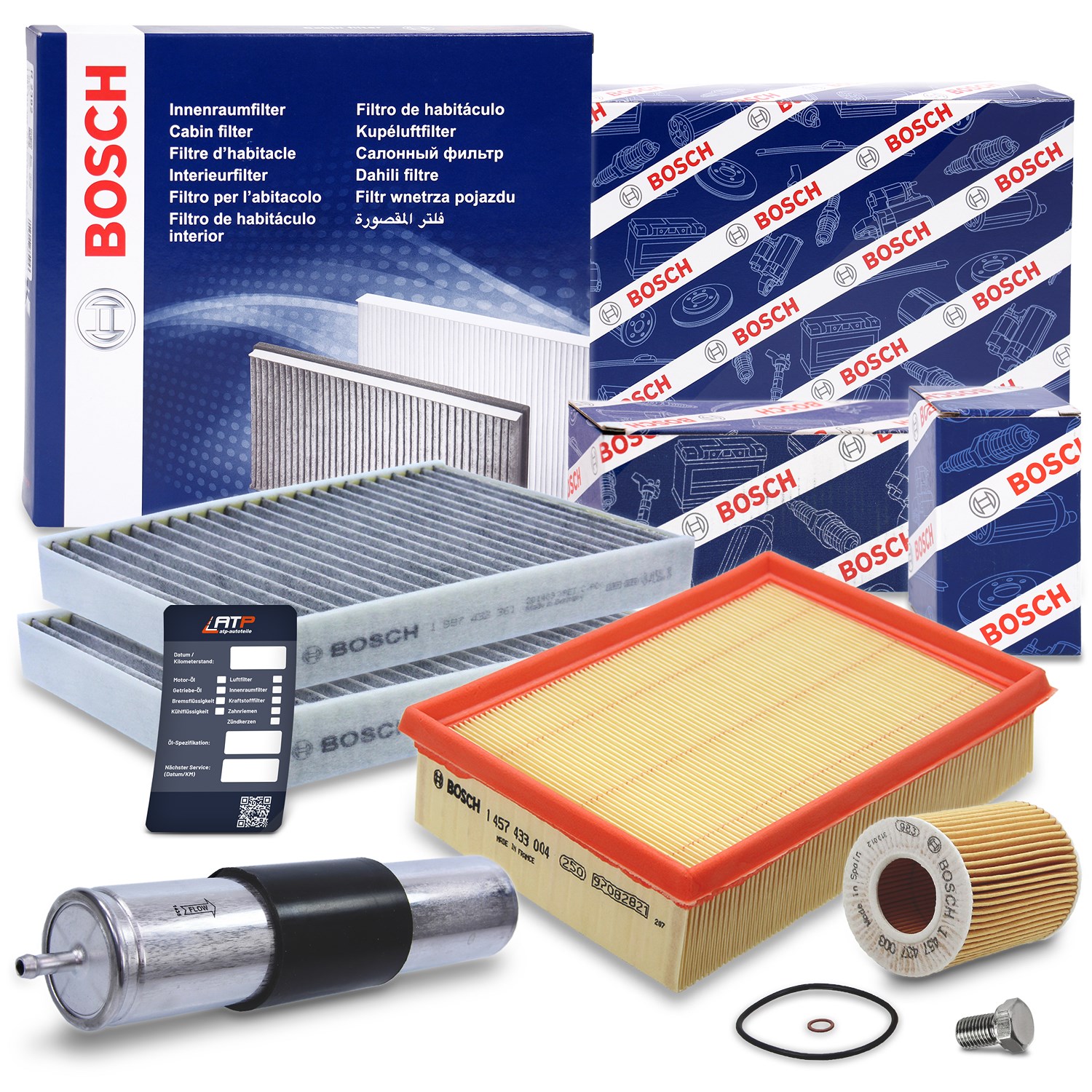 Bosch Inspektionspaket Filtersatz SET B [Hersteller-Nr. 10490968] für BMW
