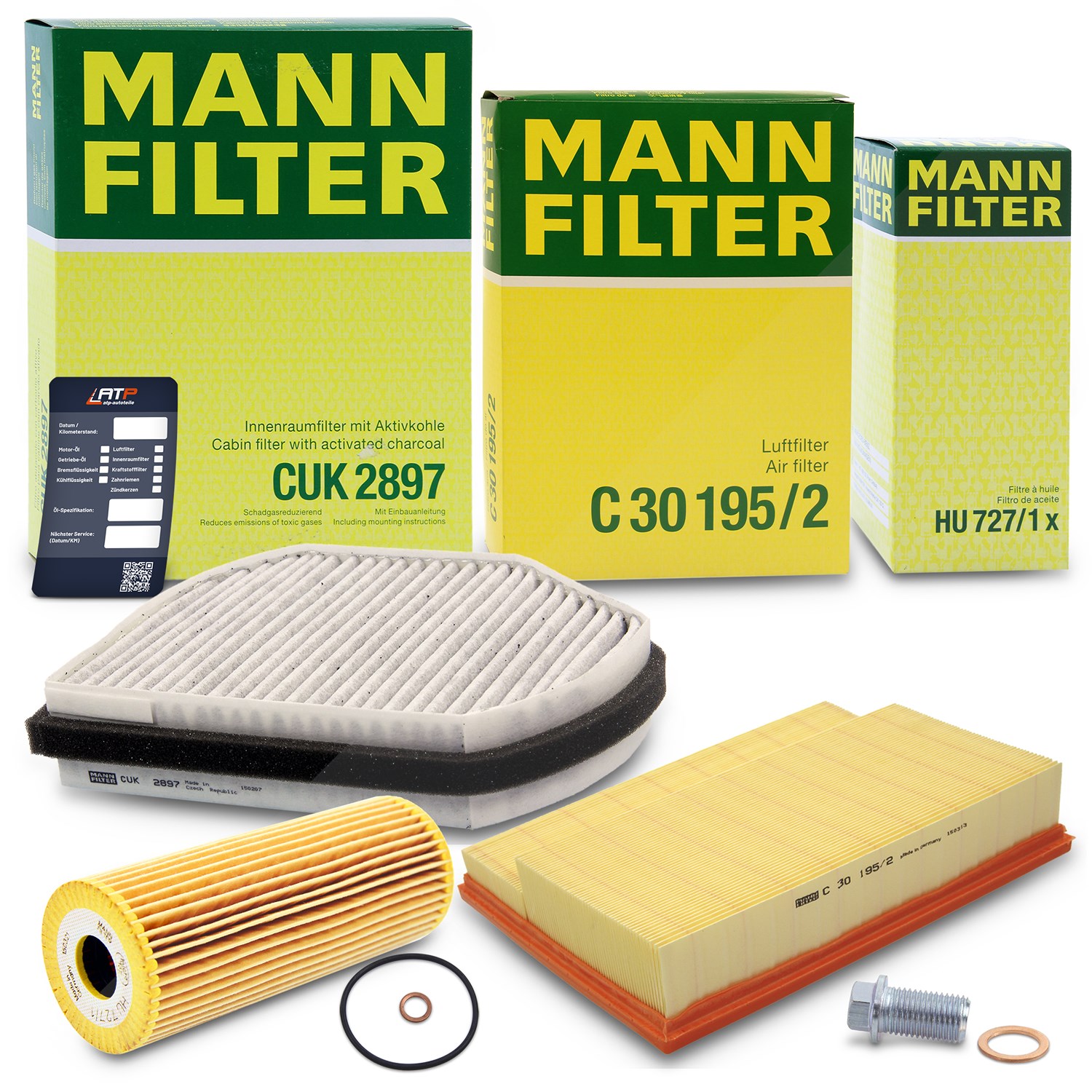 Mann-filter Inspektionspaket Filtersatz SET A [Hersteller-Nr. 10492386] für Mercedes-Benz
