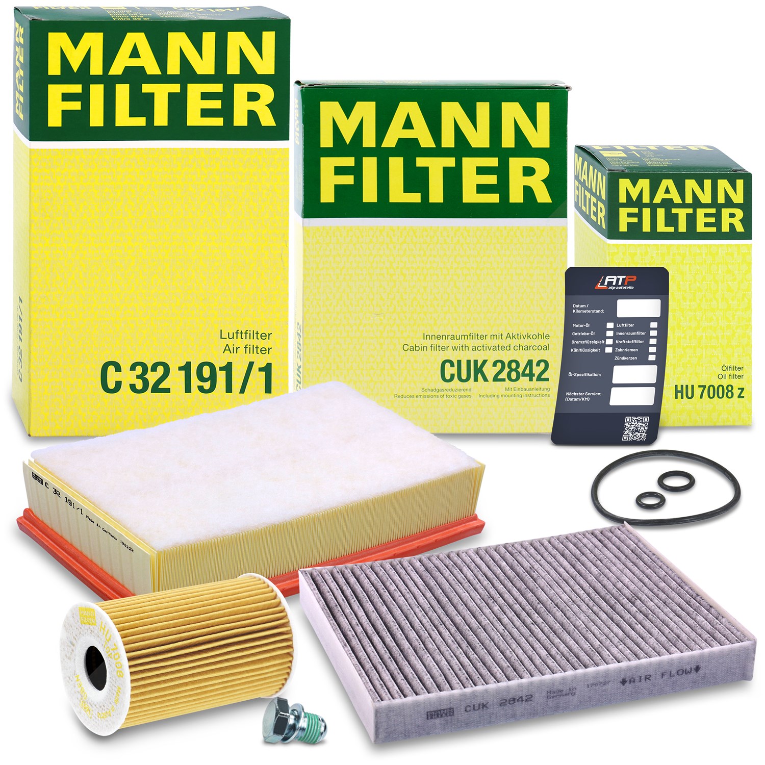 Mann-filter Inspektionspaket Filtersatz SET A [Hersteller-Nr. 10492743] für VW
