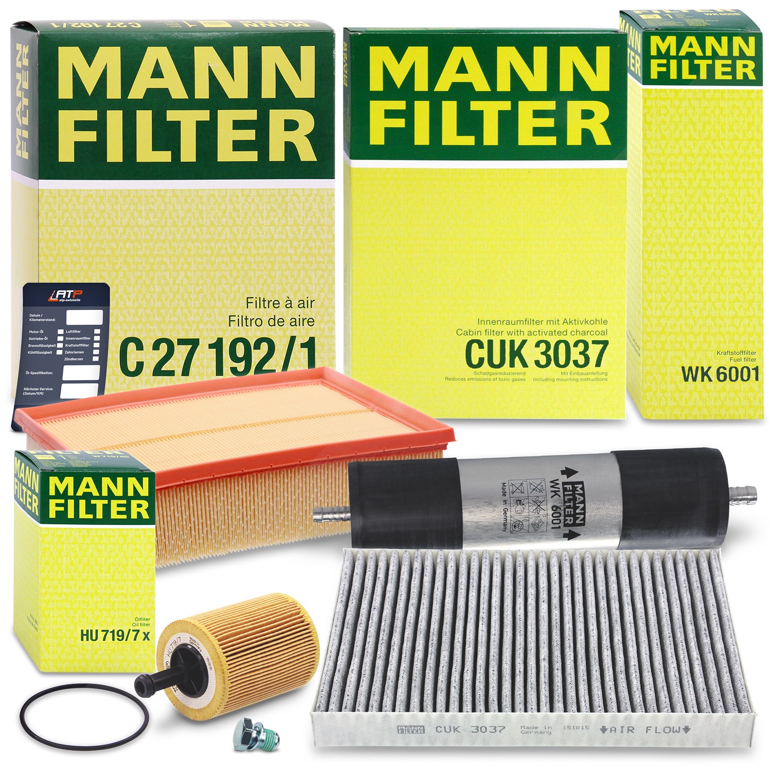 Mann-filter Inspektionspaket Filtersatz SET B [Hersteller-Nr. 10492763] für Seat