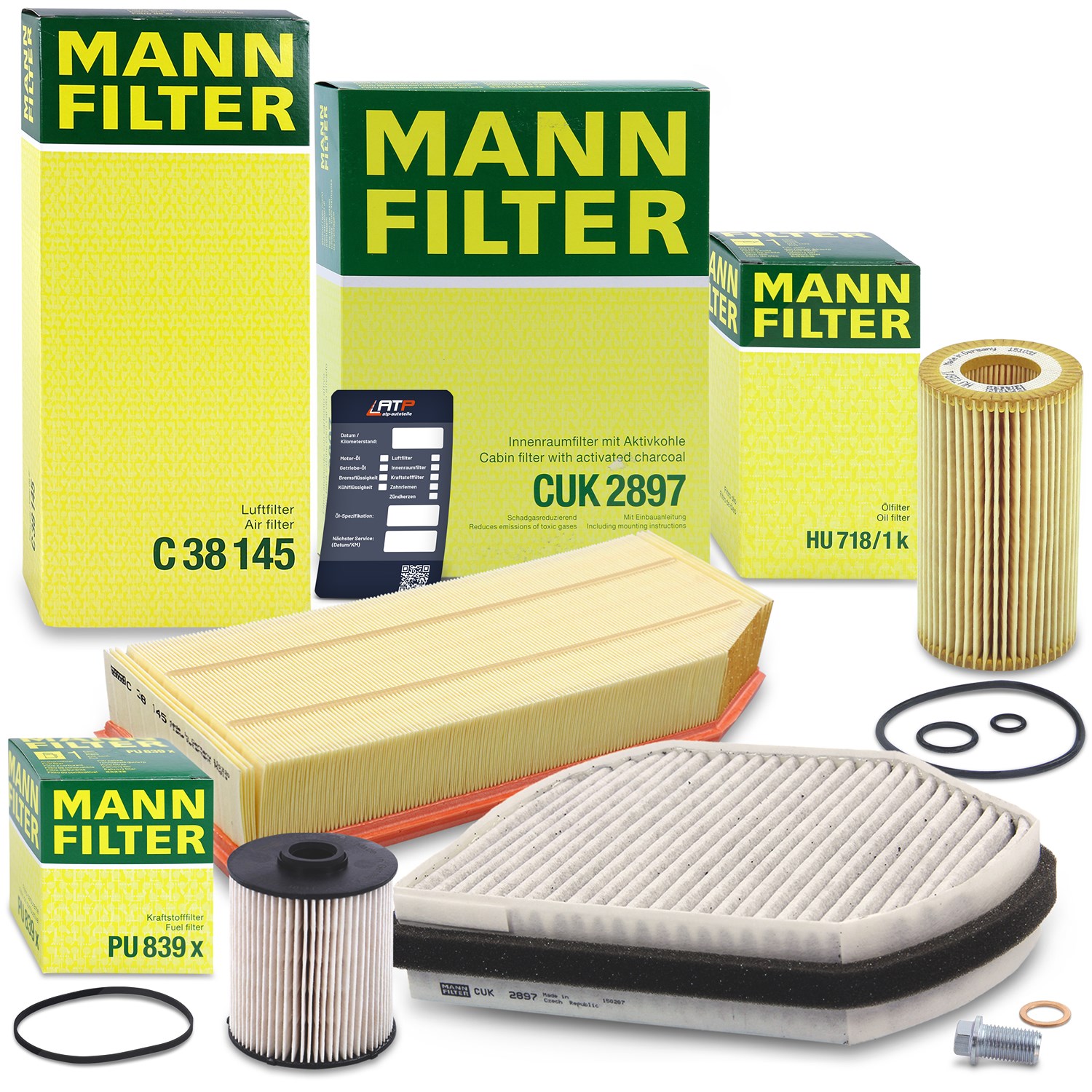 Mann-filter Inspektionspaket Filtersatz SET B [Hersteller-Nr. 10492761] für Mercedes-Benz