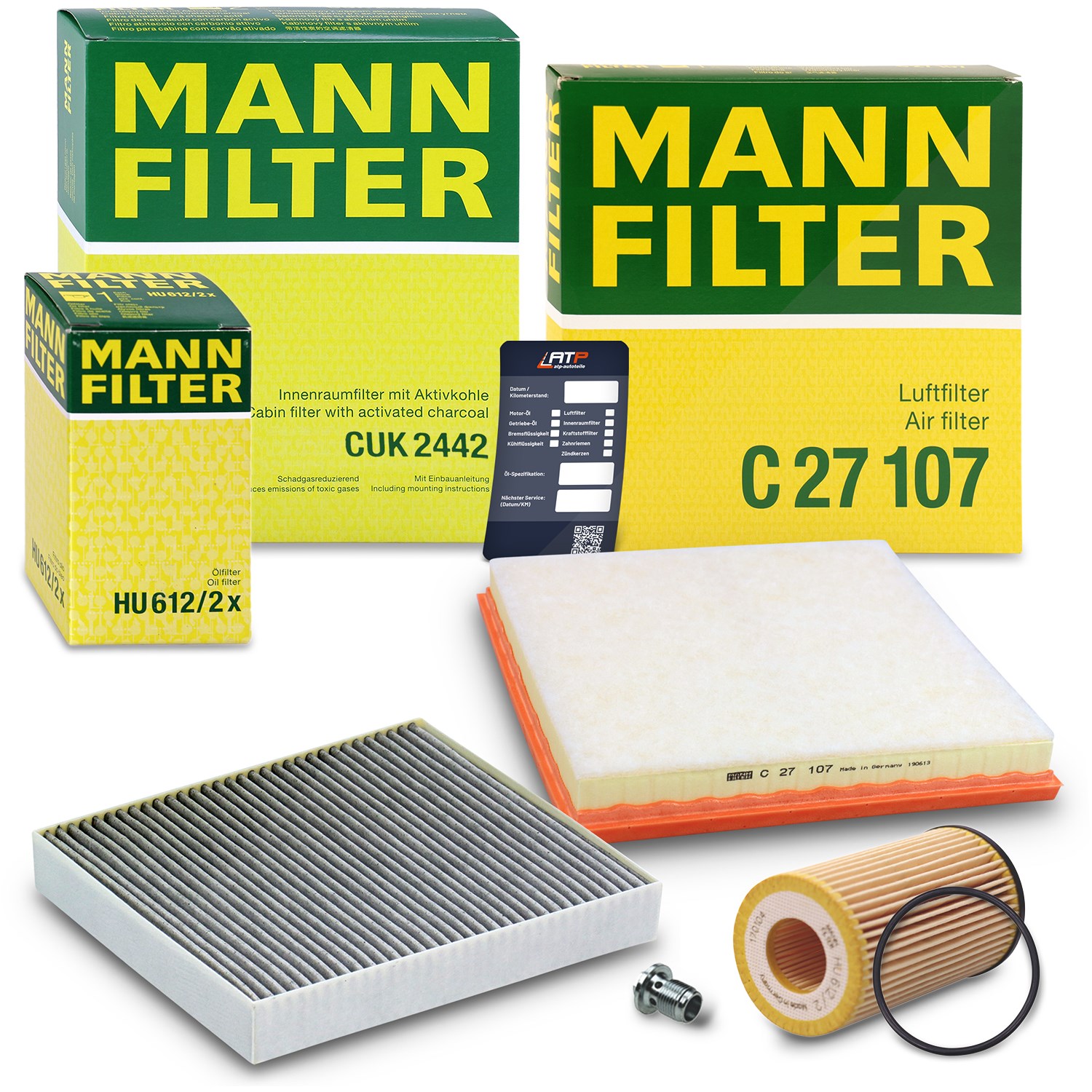 Mann-filter Inspektionspaket Filtersatz SET A [Hersteller-Nr. 10492722] für Opel