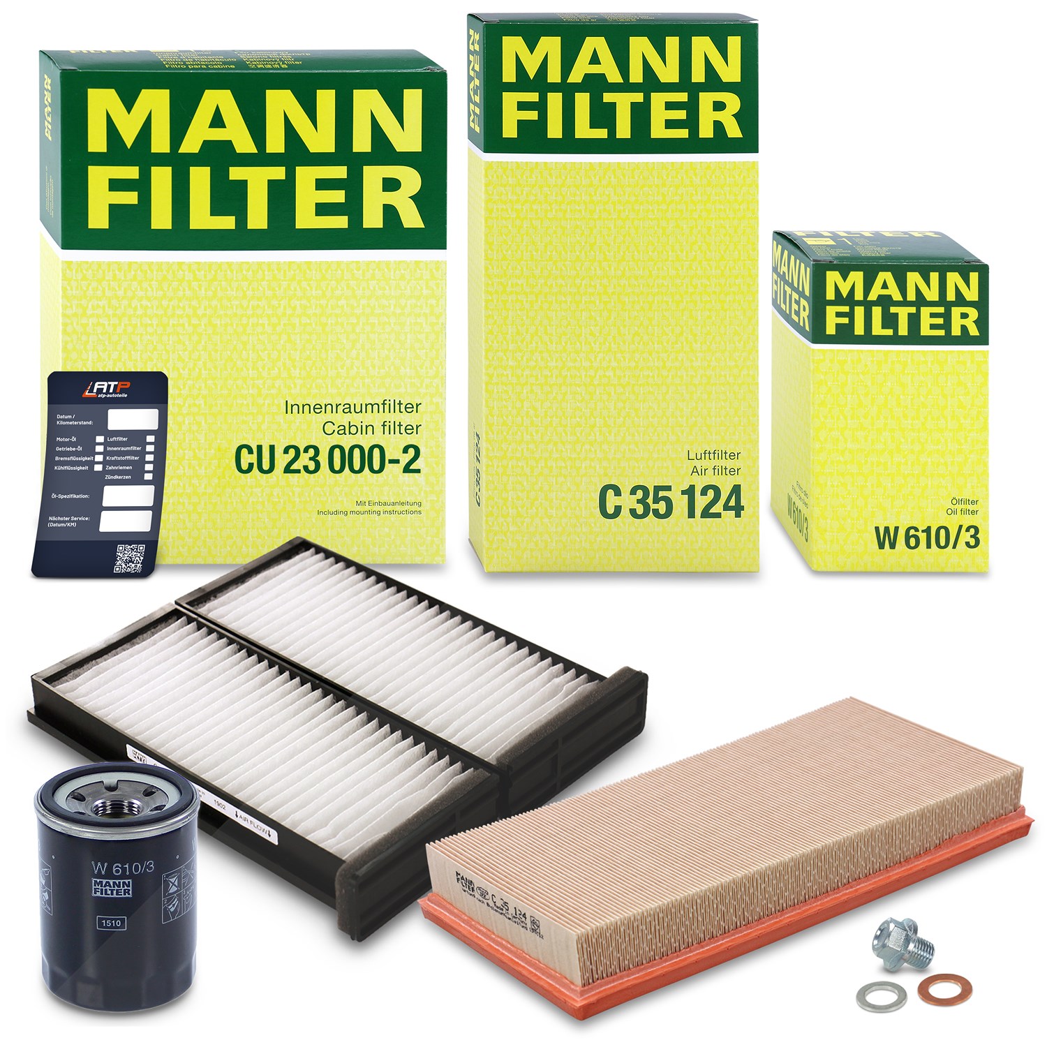 Mann-filter Inspektionspaket Filtersatz SET A [Hersteller-Nr. 10492751] für Mitsubishi
