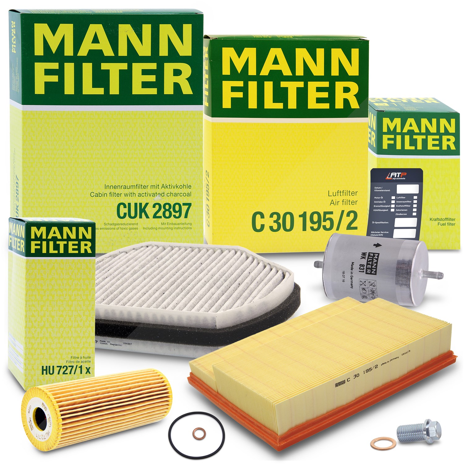 Mann-filter Inspektionspaket Filtersatz SET B [Hersteller-Nr. 10492387] für Mercedes-Benz