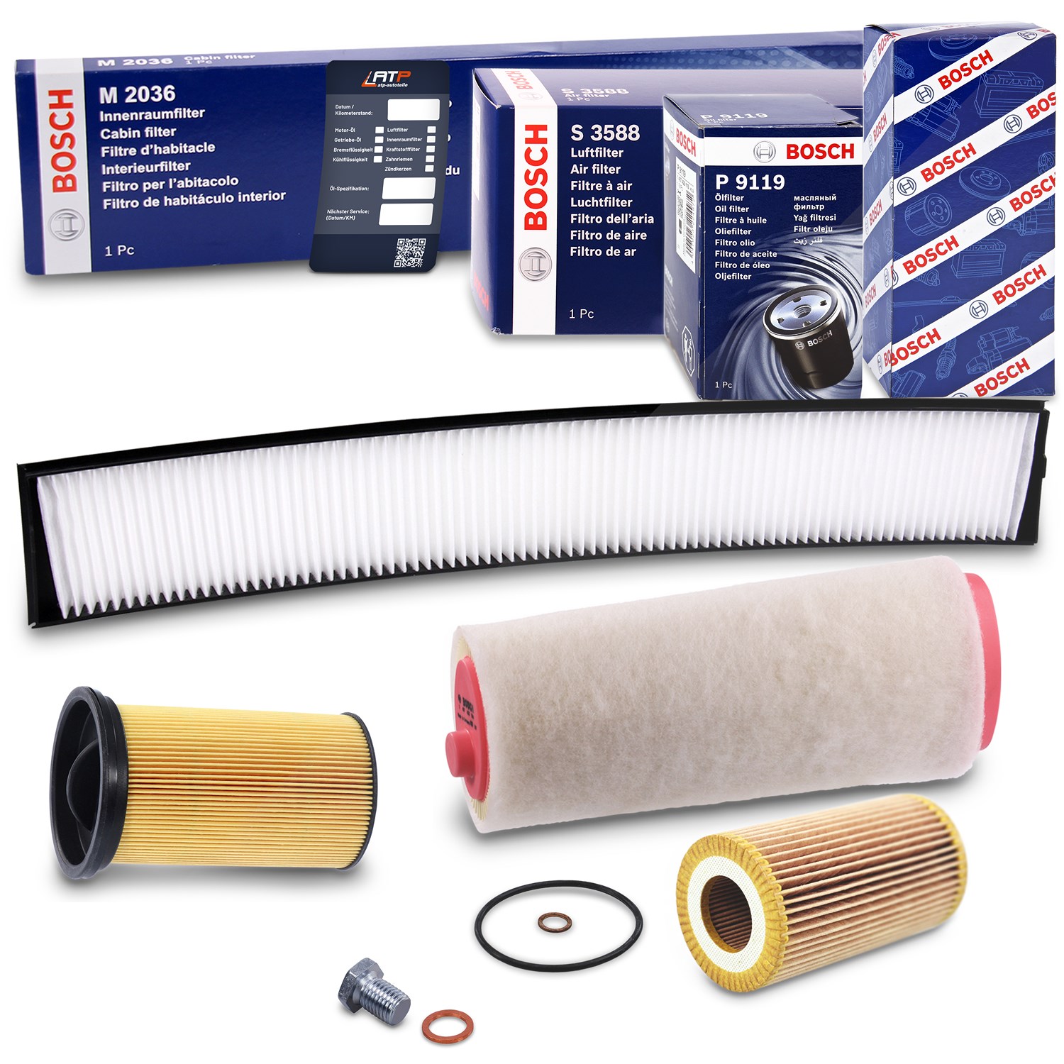 Bosch Inspektionspaket Filtersatz SET B [Hersteller-Nr. 10492168] für BMW