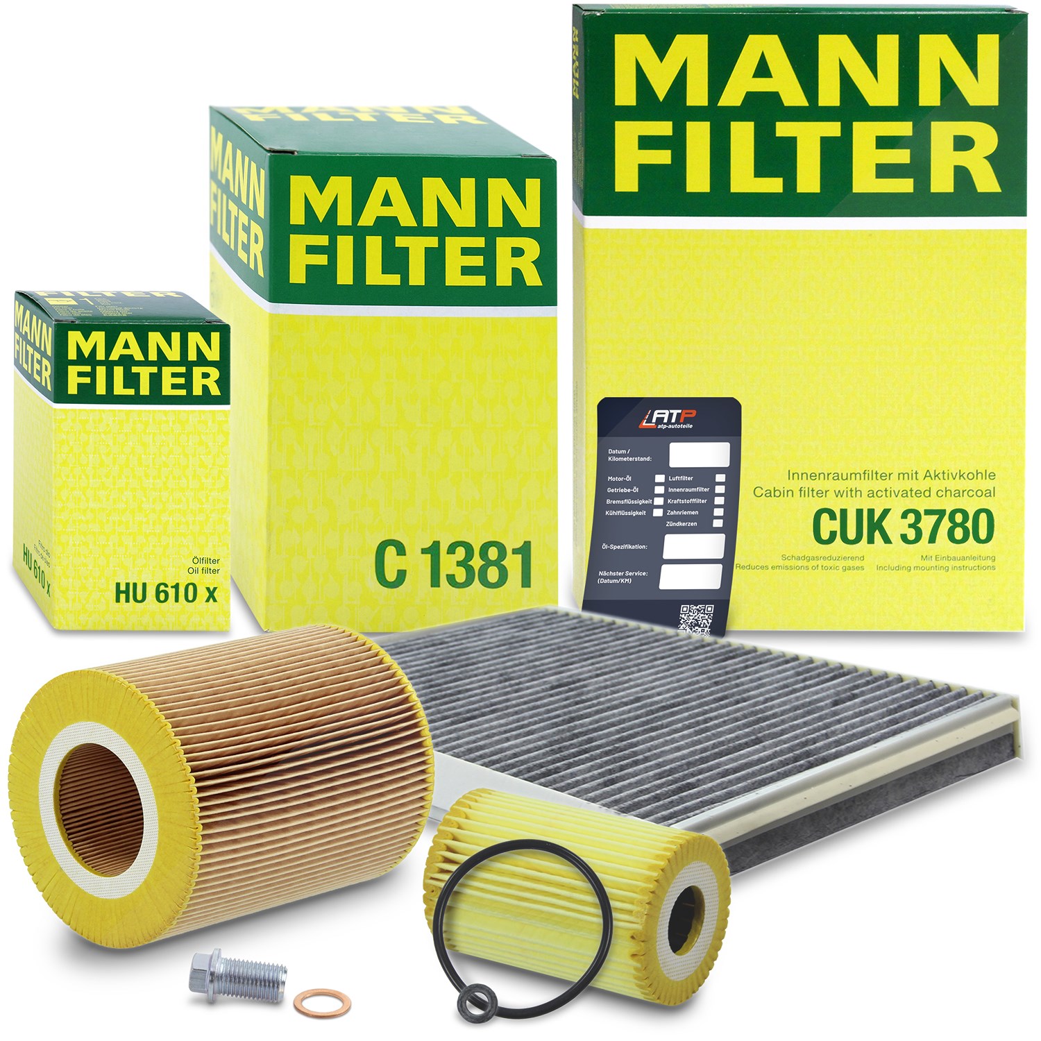 Mann-filter Inspektionspaket Filtersatz SET A [Hersteller-Nr. 10491198] für Mercedes-Benz