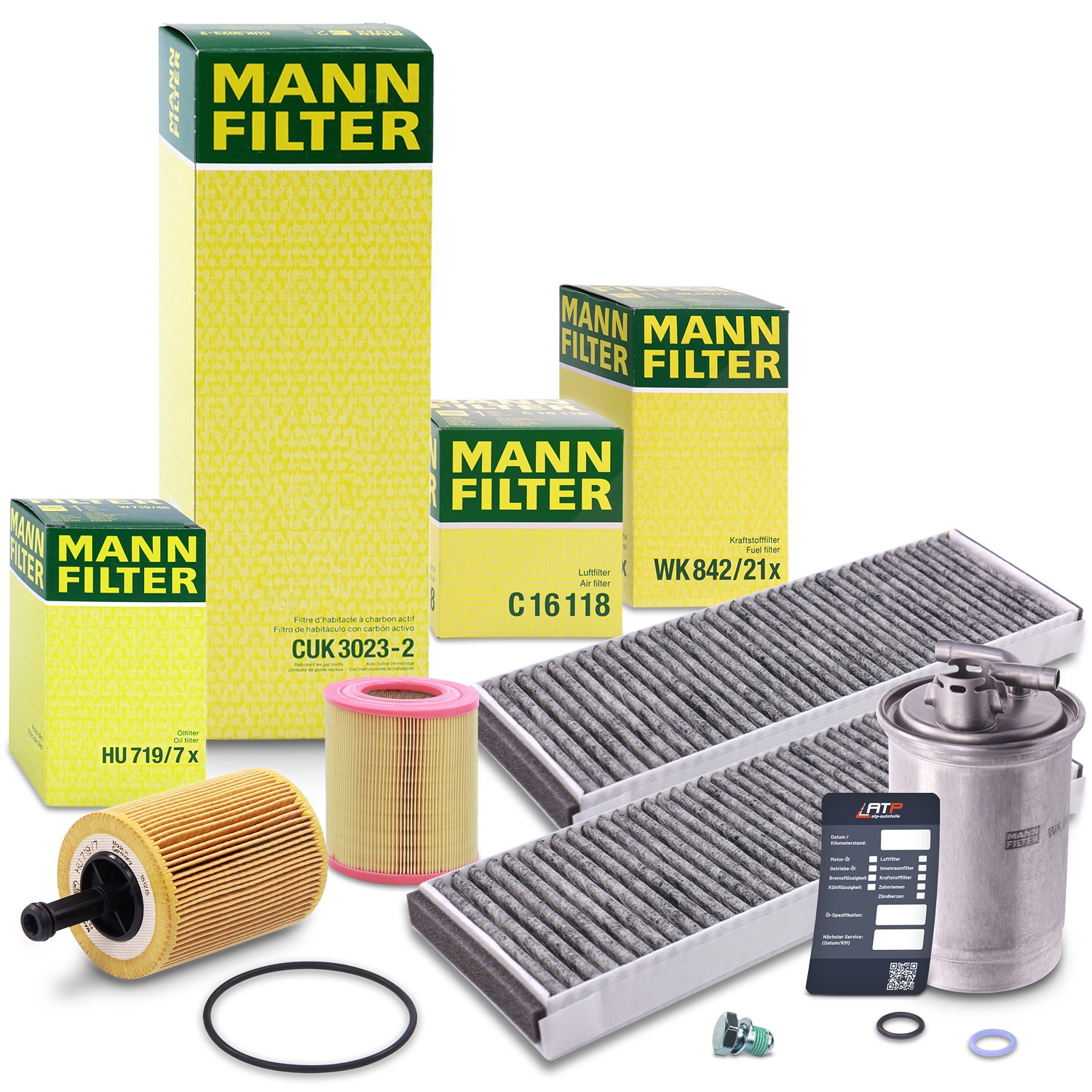 Mann-filter Inspektionspaket Filtersatz SET B [Hersteller-Nr. 10492684] für Audi