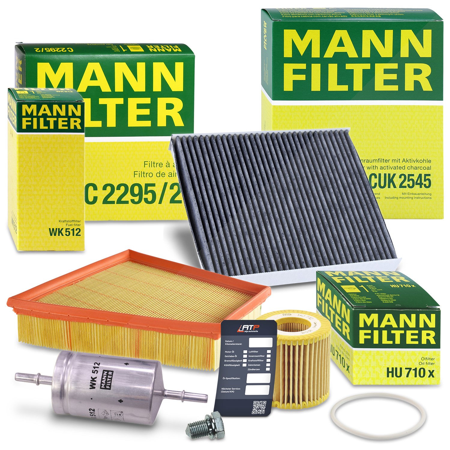 Mann-filter Inspektionspaket Filtersatz SET B [Hersteller-Nr. 10492414] für VW