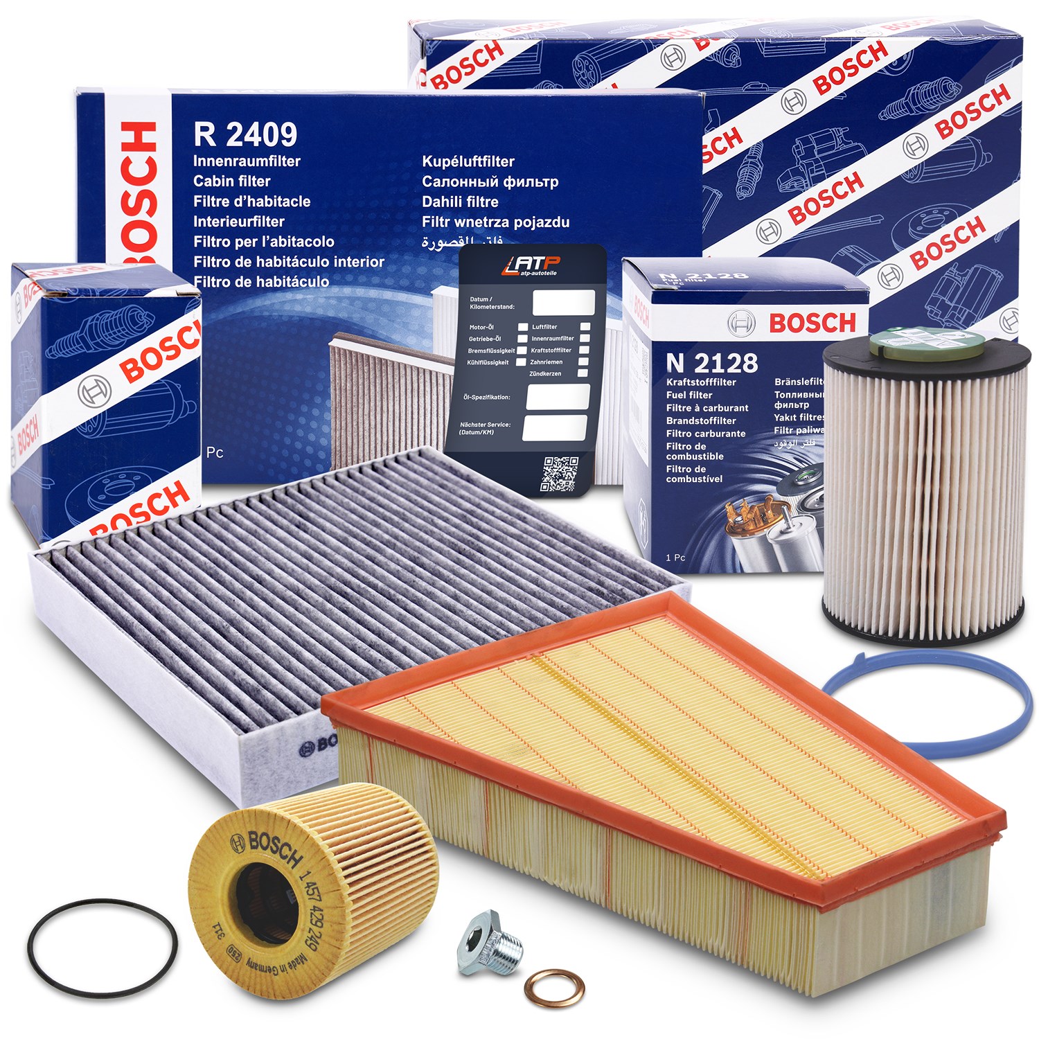 Bosch Inspektionspaket Filtersatz SET B [Hersteller-Nr. 10492273] für Ford