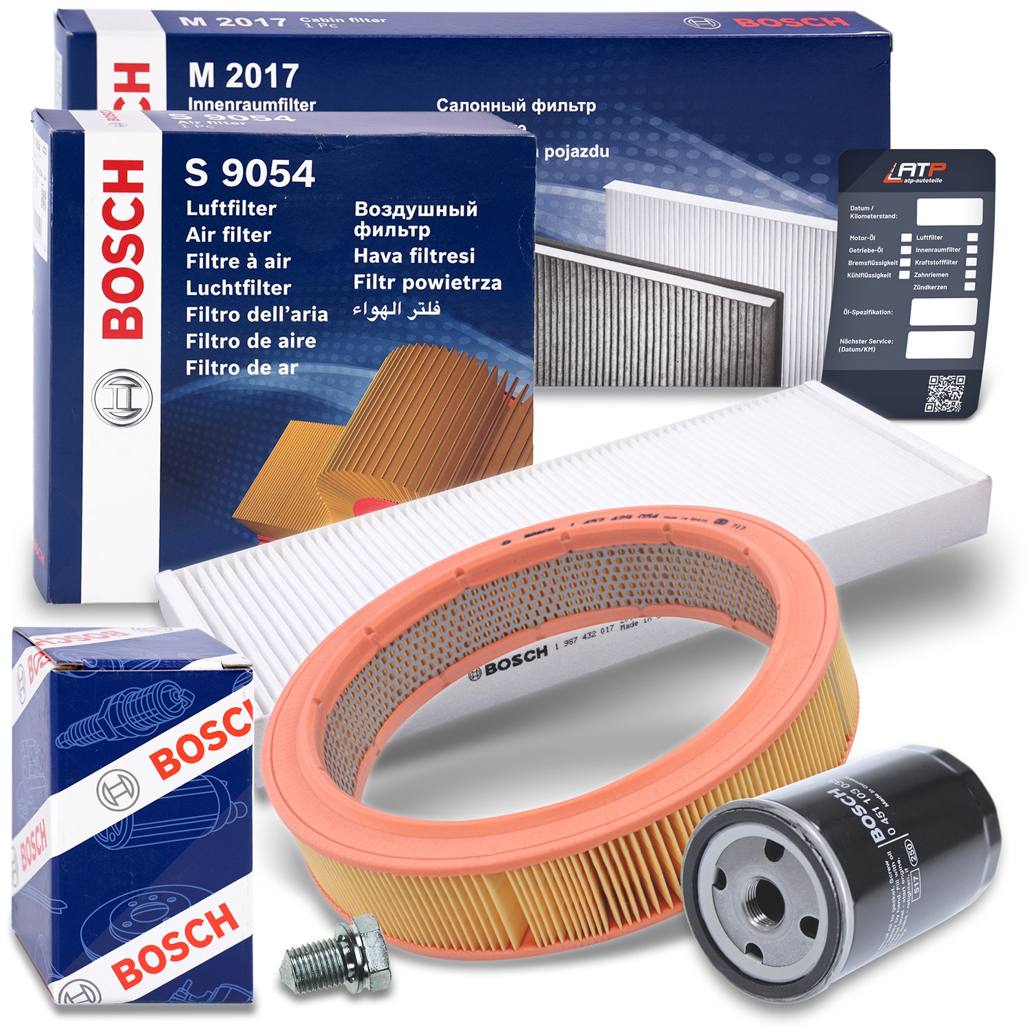 Bosch Inspektionspaket Filtersatz SET A [Hersteller-Nr. 10493465] für Audi