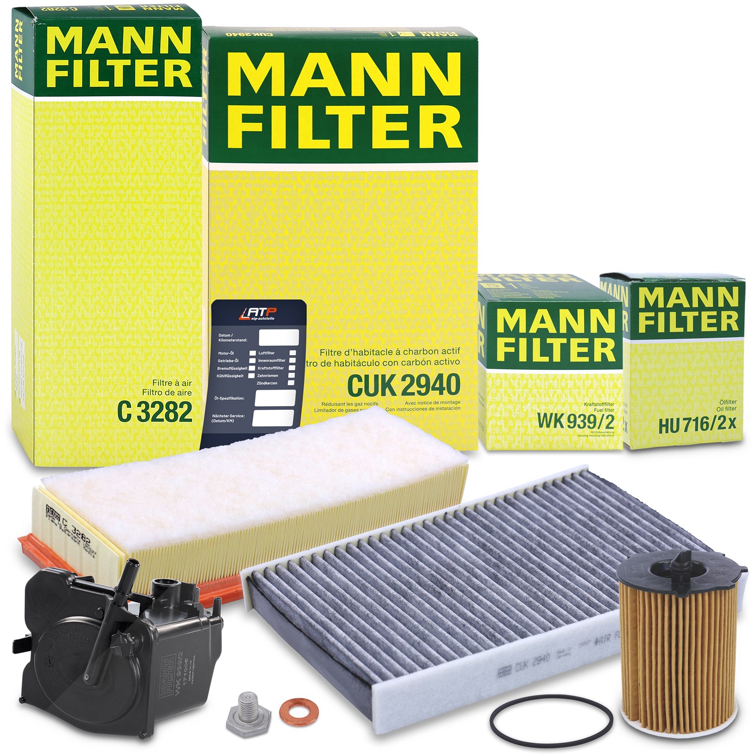 Mann-filter Inspektionspaket Filtersatz SET B [Hersteller-Nr. 10492781] für Peugeot, Citroën