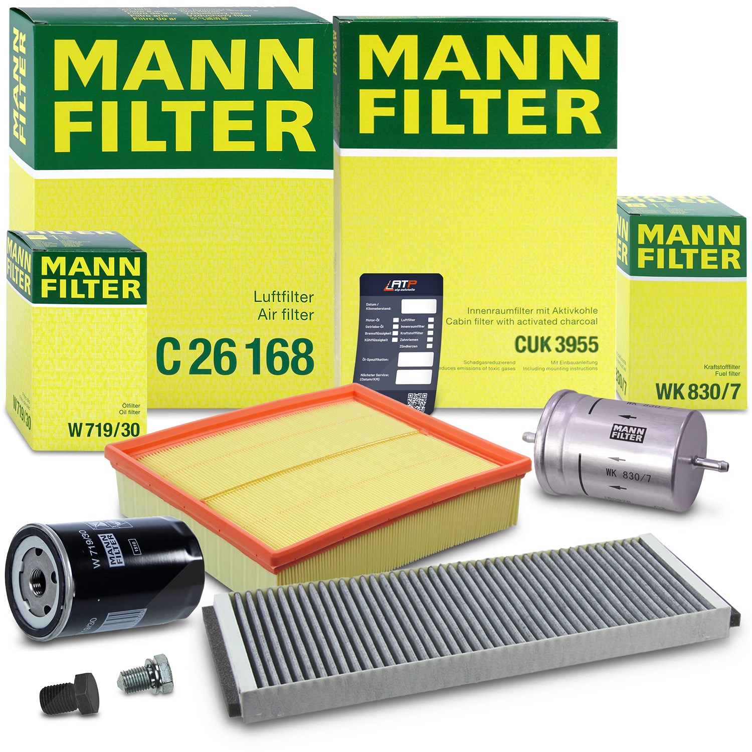 Mann-filter Inspektionspaket Filtersatz SET B [Hersteller-Nr. 10493200] für Audi, VW