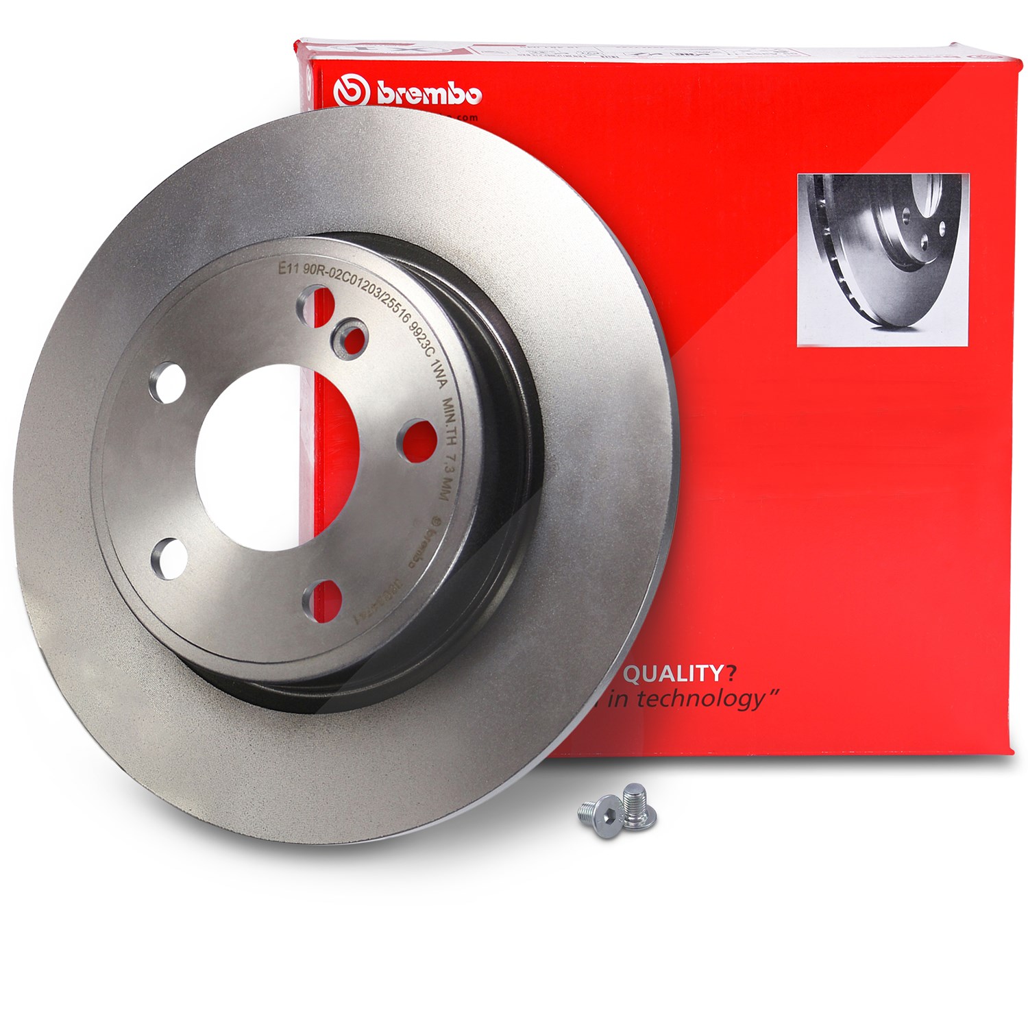 Brembo Bremsscheibe voll hinten [Hersteller-Nr. 08.B347.41] für Mercedes-Benz