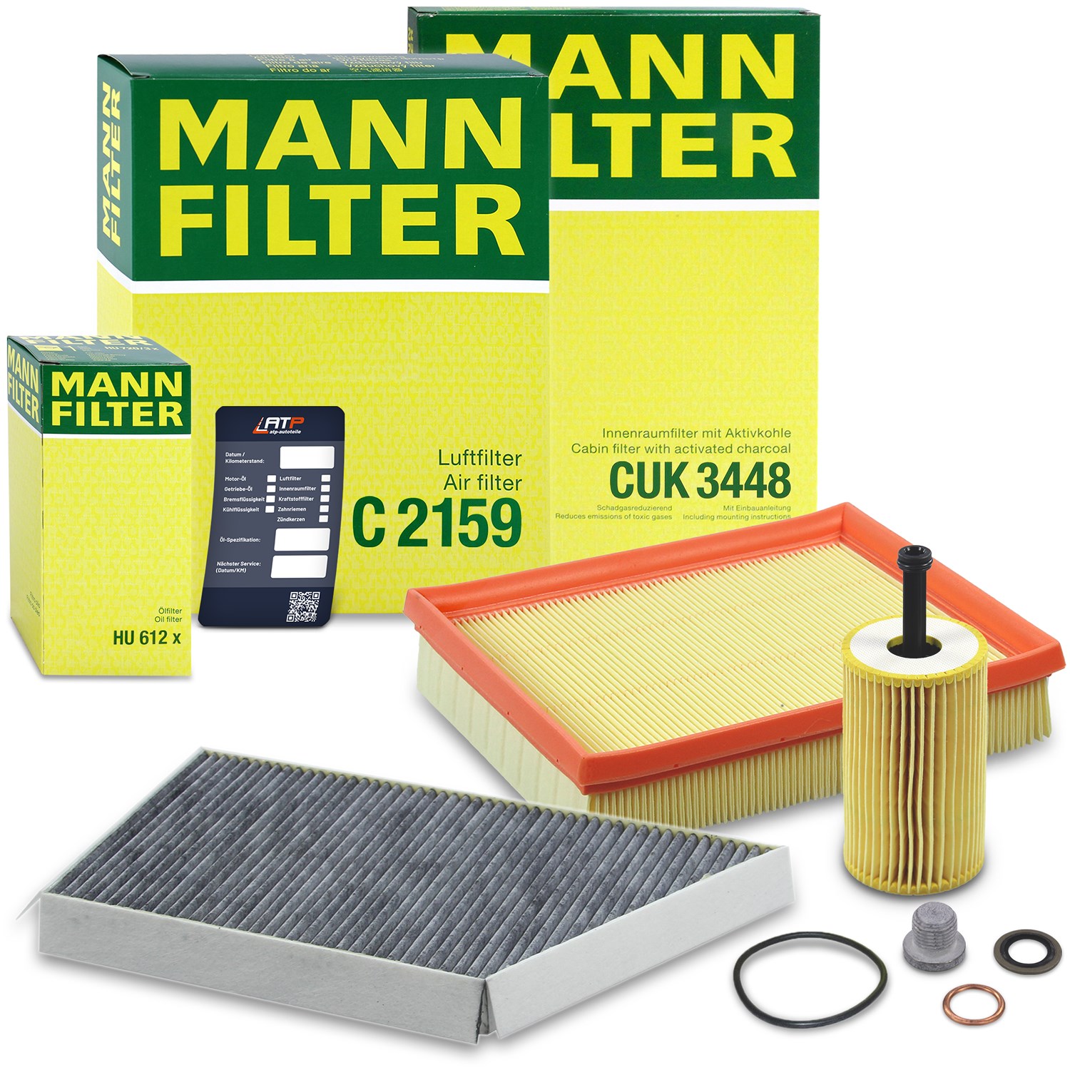 Mann-filter Inspektionspaket Filtersatz SET A [Hersteller-Nr. 10491236] für Peugeot