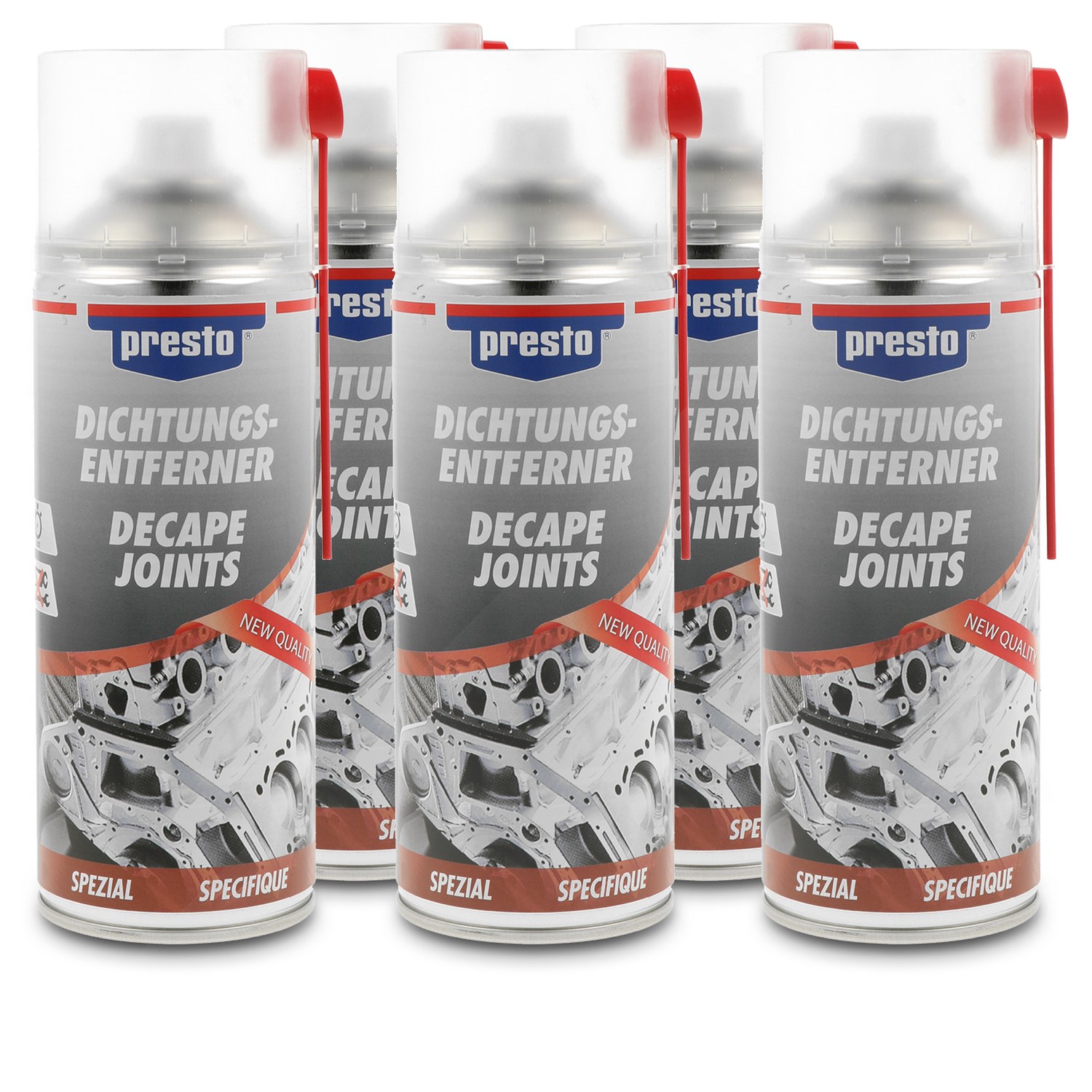 Presto 5x 400ml Dichtungsentferner [Hersteller-Nr. 157080]