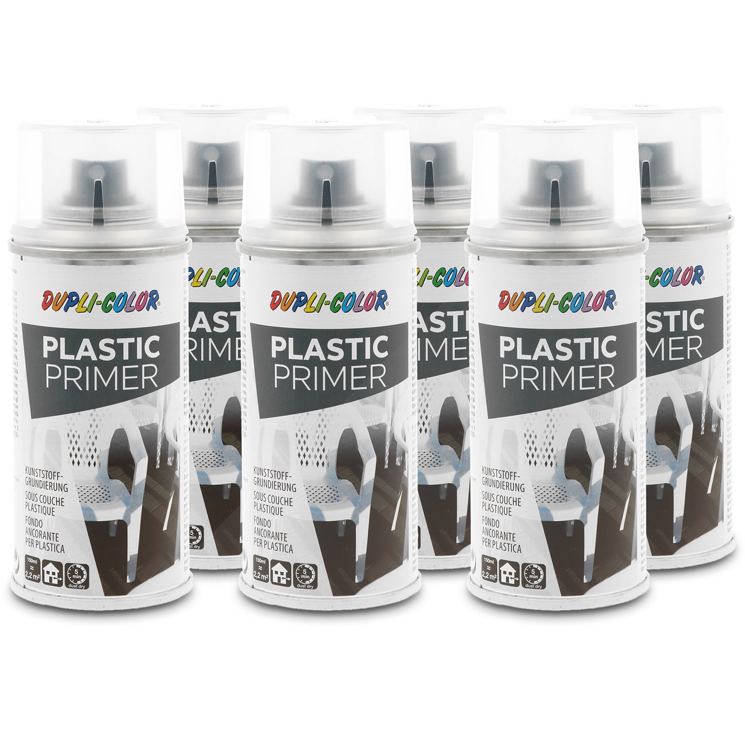 Dupli Color 6x 150ml Kunststoffgrundierung [Hersteller-Nr. 319686]