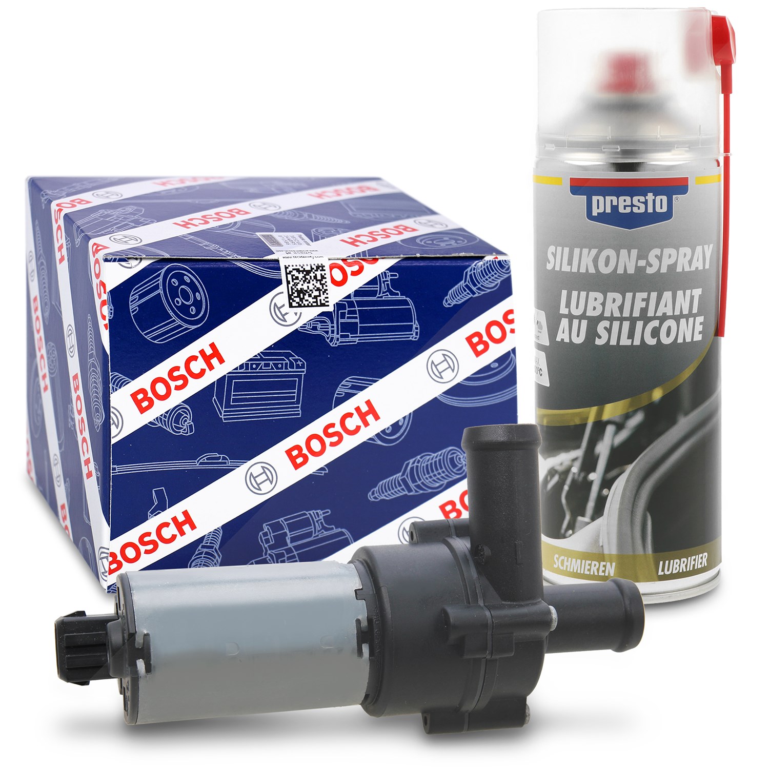 Bosch Wasserumwälzpumpe, Heizung + Silikonspray [Hersteller-Nr. 0392020024] für VW, Seat
