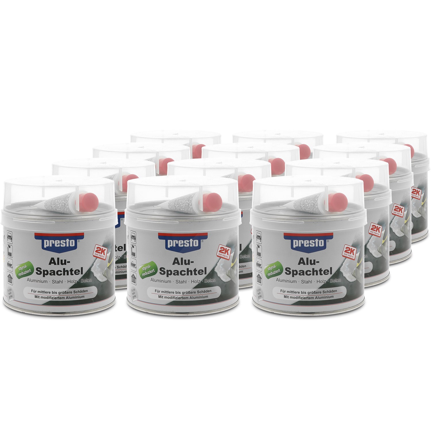 Presto 12x 1kg Alu-Spachtel [Hersteller-Nr. 600375]